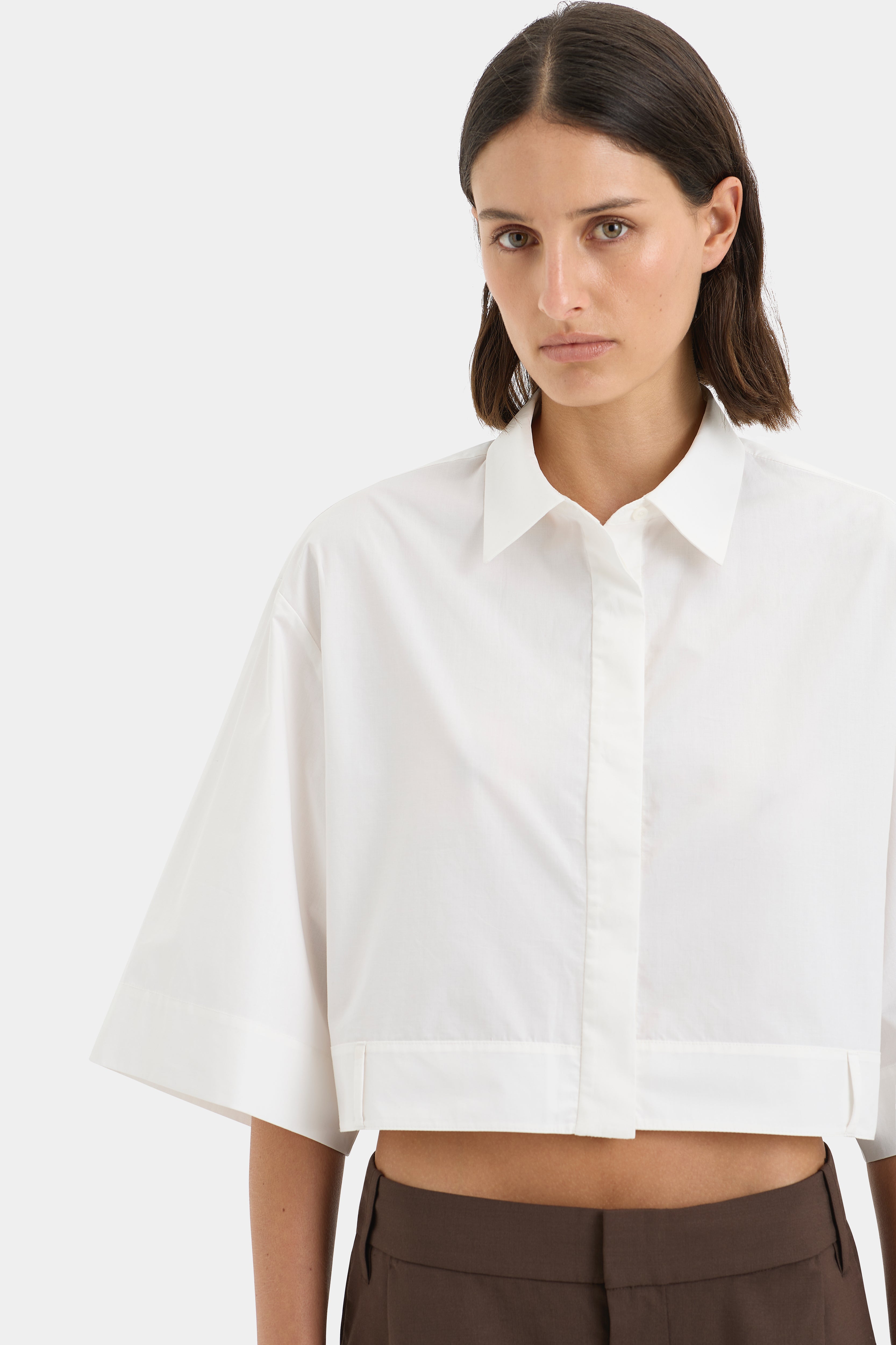 Zaria Crop Shirt for Women - Trendy Short Sleeve Summer Tops - Perfect for Beach, Vacation & Casual Outfits