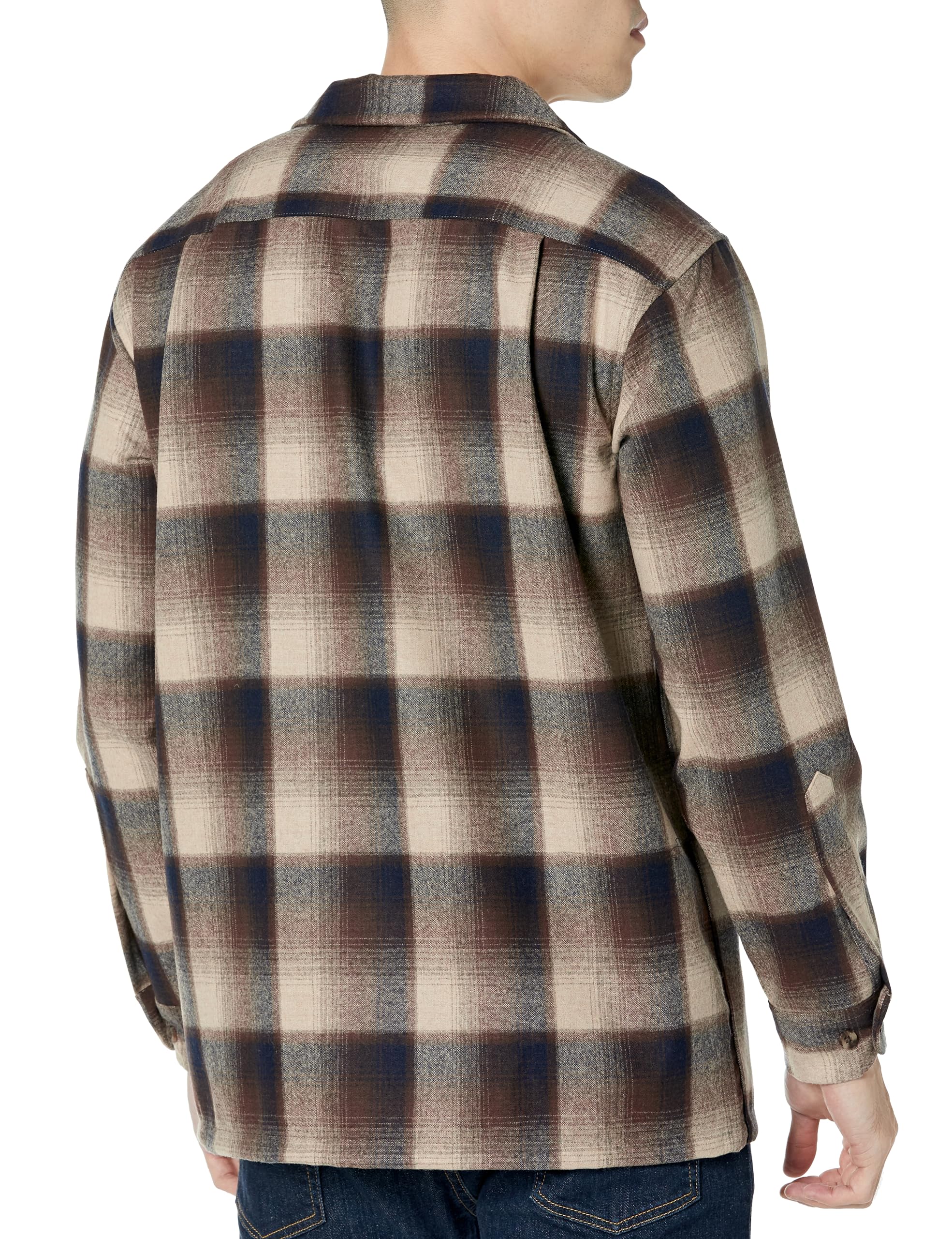Pendleton Men's Classic Fit Long Sleeve Wool Flannel Shirt for Outdoor Camping & Winter Hiking - Warm & Durable Plaid Button-Up