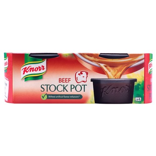 Knorr Beef Stock Pot 8 Pack (8 x 4s, 28g Each) – Premium Beef Broth for Cooking, Soups & Stews – Perfect for Home Chefs & Meal Prep