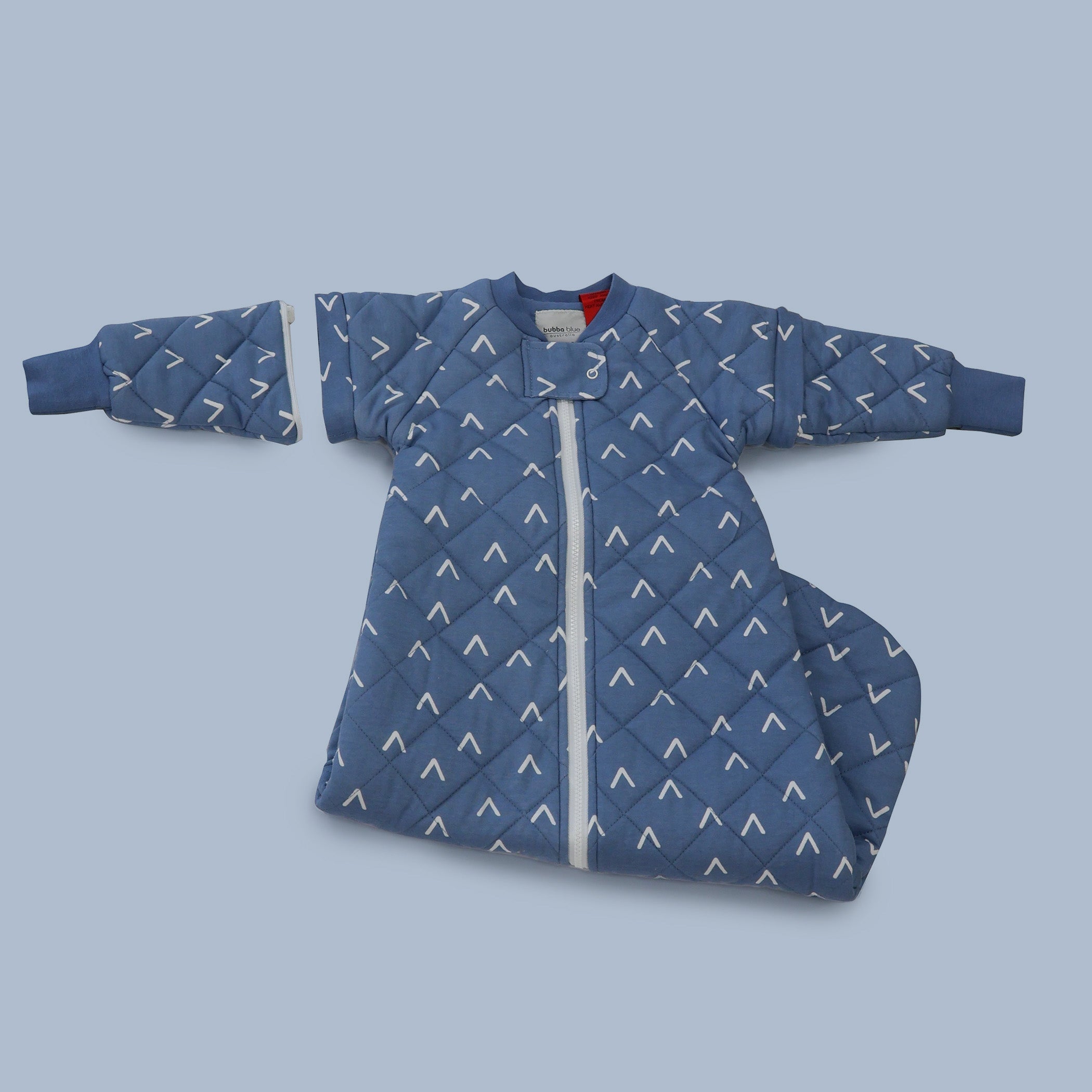 Nordic 2.5 TOG & 3.5 TOG Baby Sleep Suit and Convertible Sleep Bag Bundle - Soft Denim Fabric for Cozy Infant Sleepwear - Perfect for Nursery, Daycare and Travel