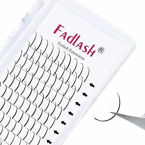 Premium Faux Mink Eyelash Extensions - Super Thick Wispy Spike Individual Lashes (C Curl 11mm) for Volume & Dramatic Look | Professional Salon Quality | Perfect for Weddings, Parties & Special Occasions