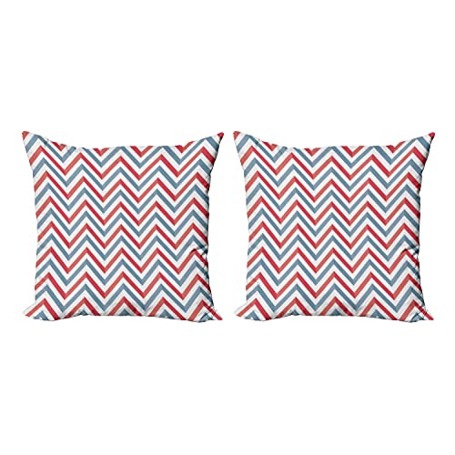 Pale Blue Red and White