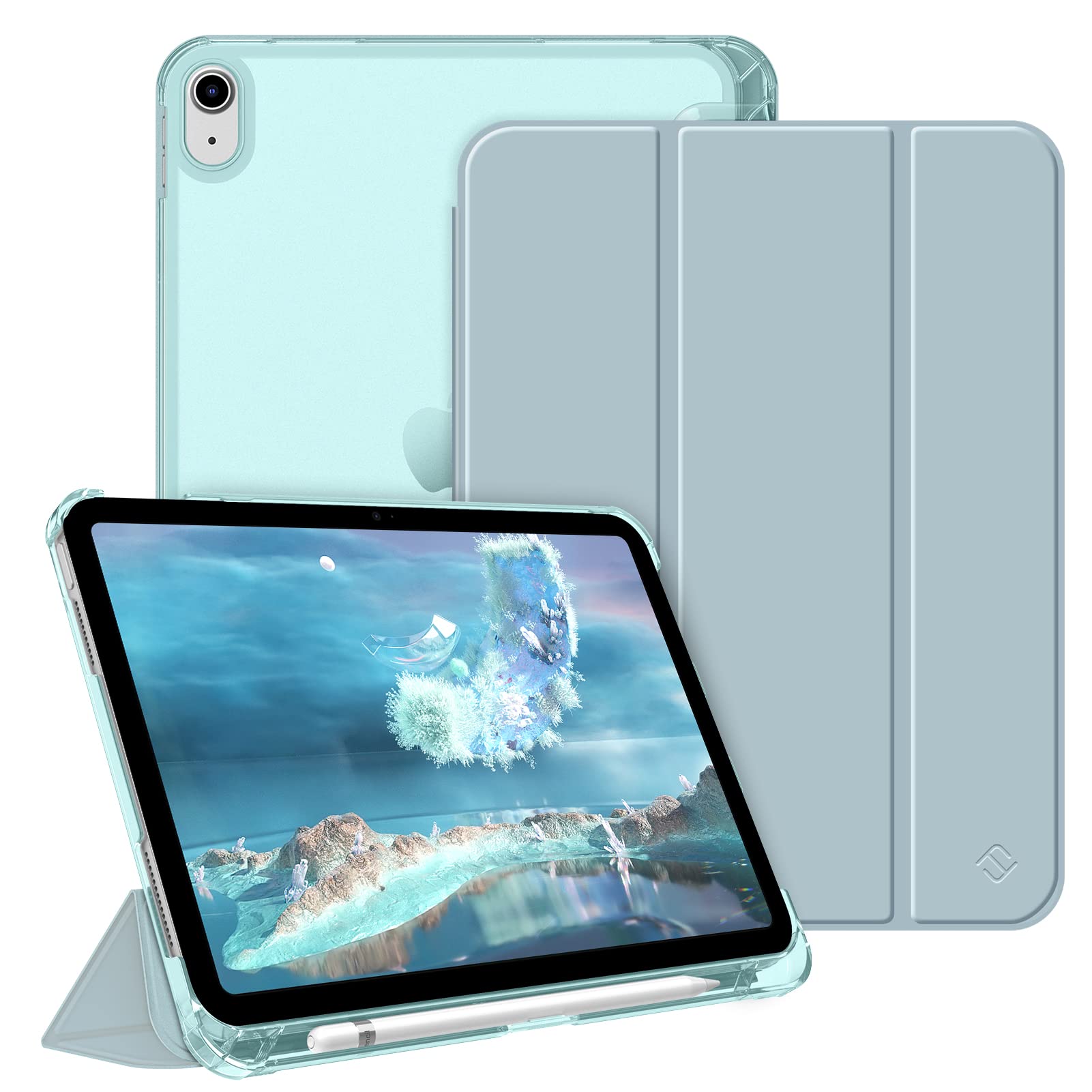 FINTIE Slim Lightweight Matte Transparent Back Case for iPad 11th Gen 11