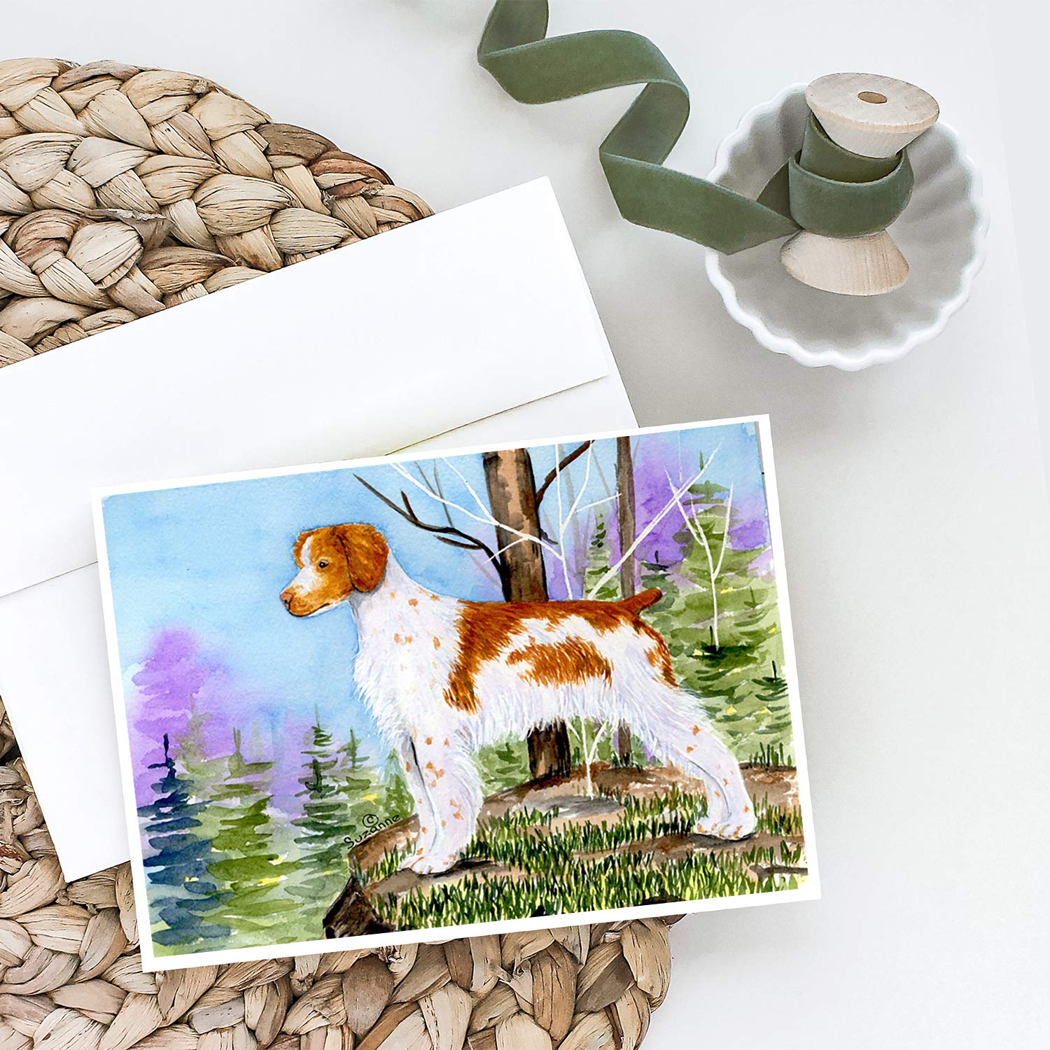 Setter Greeting Cards and Envelopes Set | Pack of 8 Blank A7 Note Cards (5x7 inches) | Whimsical Dog Lover Stationery | Perfect for Thank You Notes, Birthday Wishes & Special Occasions