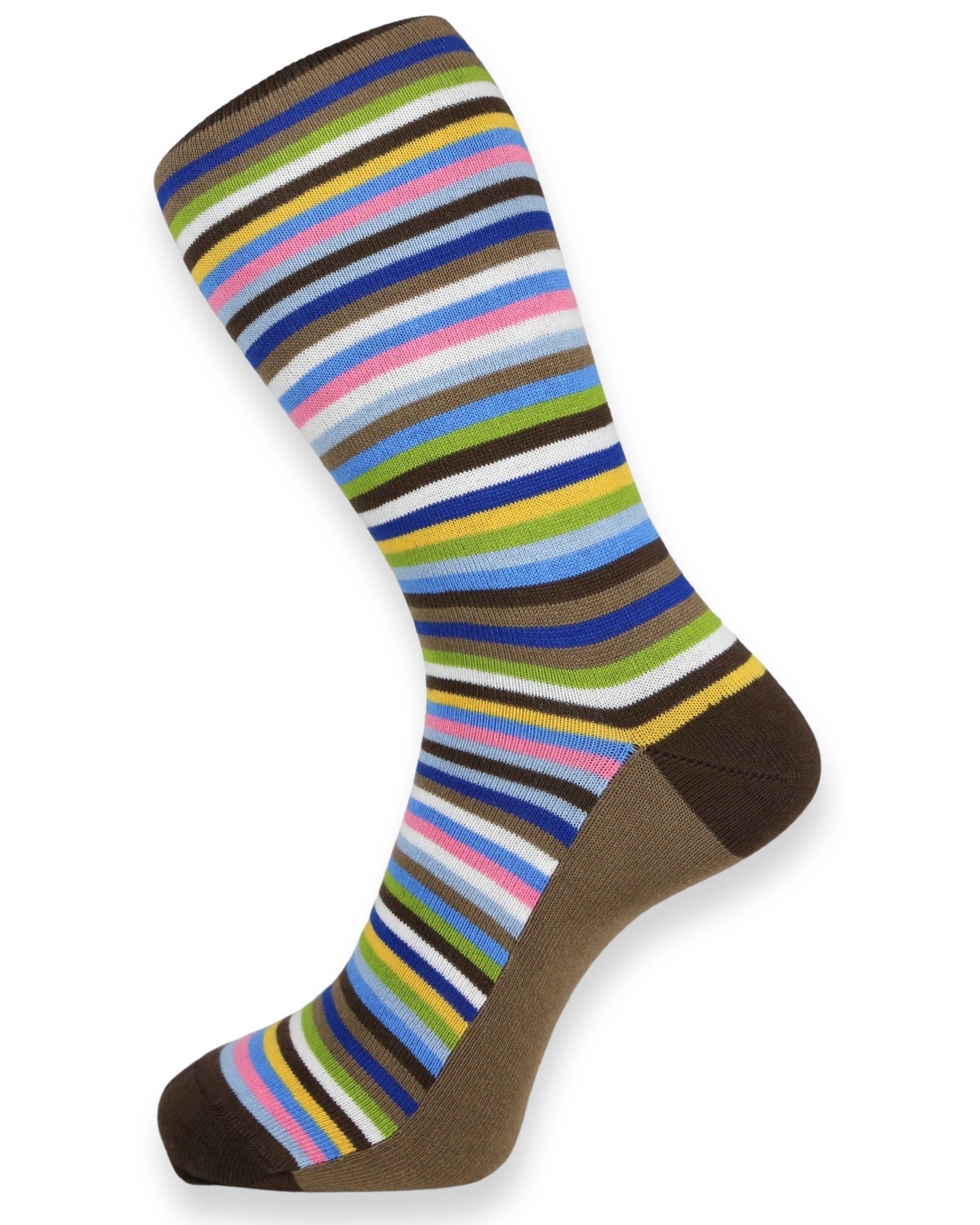 DÉCLIC Ritz Socks for Men & Women - Premium Brown Cotton Casual Socks - Comfortable & Breathable for Everyday Wear, Office, and Travel