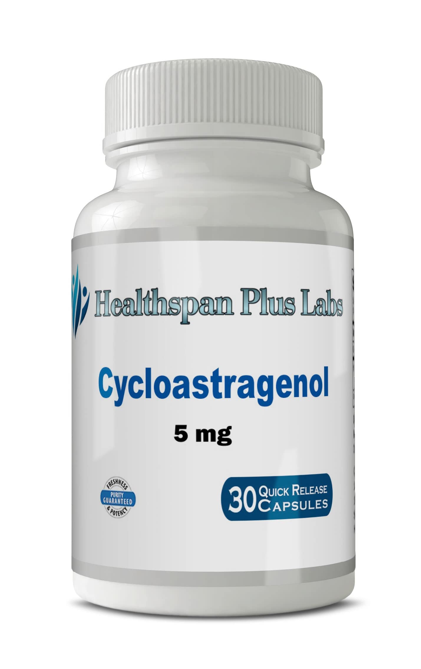 Cycloastragenol Supplement 30 Capsules 5mg per Serving - Anti-Aging & Longevity Support for Cellular Health | Perfect for Daily Wellness Routine