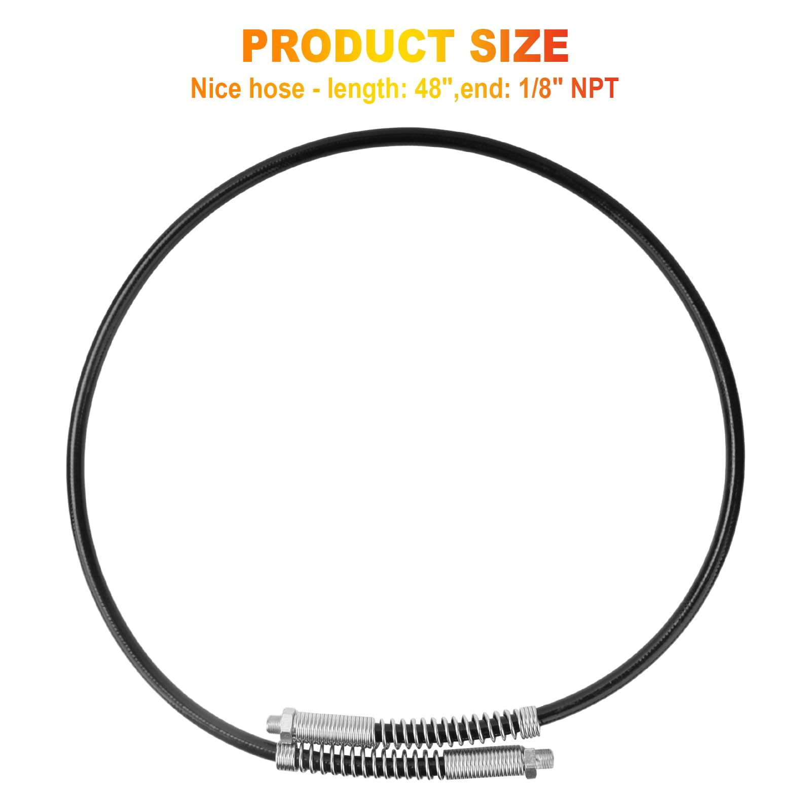 Milwaukee M18 Fuel Grease Gun Hose Replacement - 49-16-2647 Grease Gun Hose with Coupler - Perfect for Heavy-Duty Lubrication in Automotive, Construction, and Industrial Equipment Maintenance