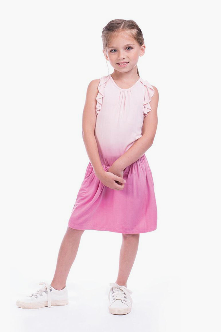 Imoga Jill Peony Girls Dress - Floral Print Summer Dress for Toddler & Kids - Perfect for Parties, Playdates & Special Occasions
