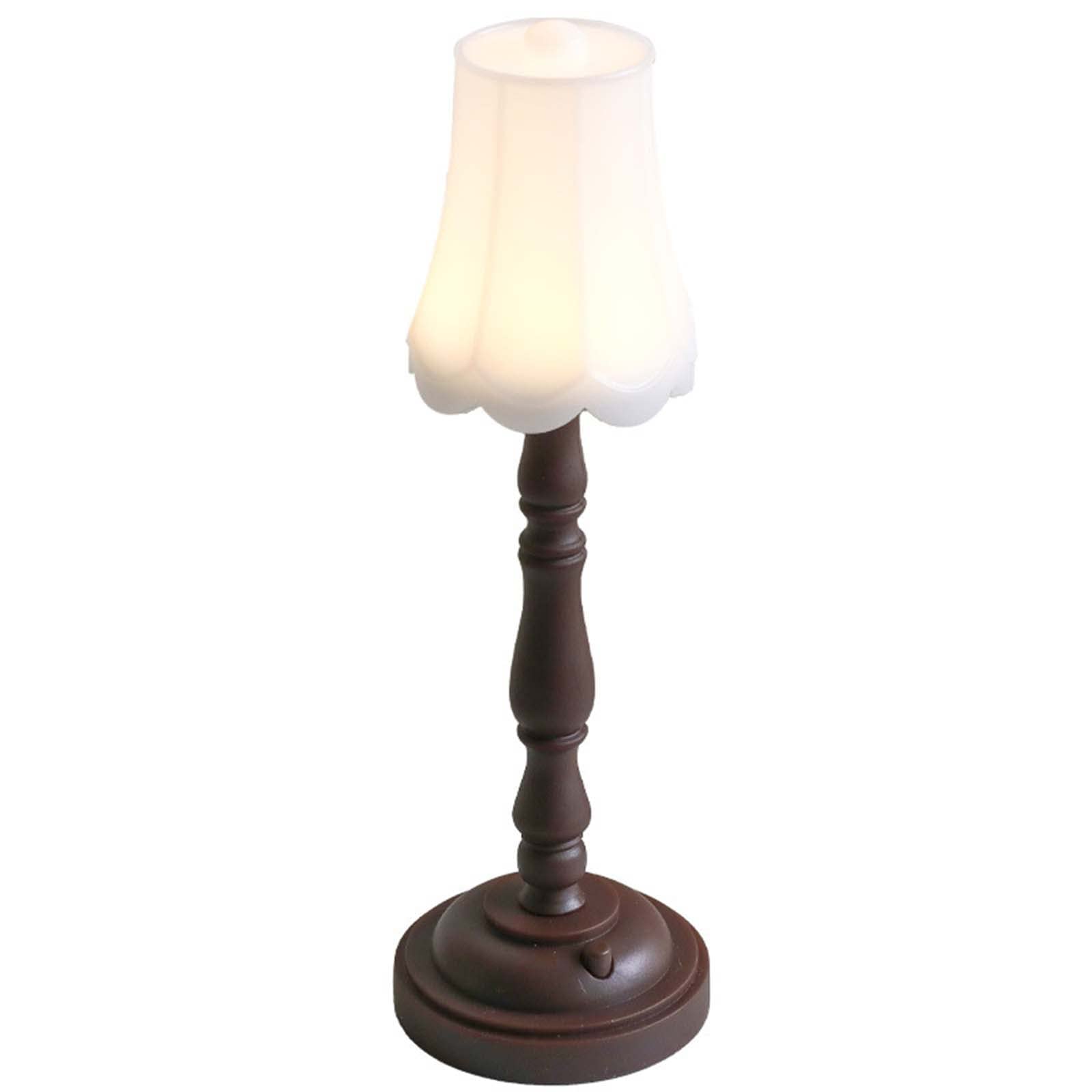 DENZED Mini LED Night Light - European Retro Style Bedside Lamp, 1W Small Table Lamp for Bedroom, Office Desk, Nursery - Warm Brown Ambient Lighting for Relaxation & Sleep Comfort