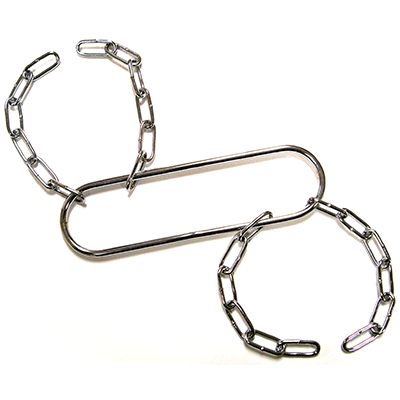 Premium Chrome Houdini Handcuffs - Escape Magic Trick Props for Magicians, Performers & Escape Artists - Perfect for Stage Shows, Magic Acts & Illusion Performances