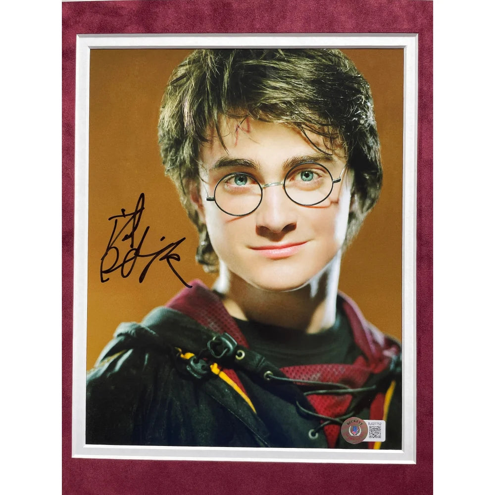 Daniel Radcliffe & Rupert Grint Harry Potter Signed 8x10 Photo - Framed Collectible with COA PSA BAS Authentication - Perfect for Potterhead Collections, Fan Cave Decor, and Autograph Memorabilia Displays