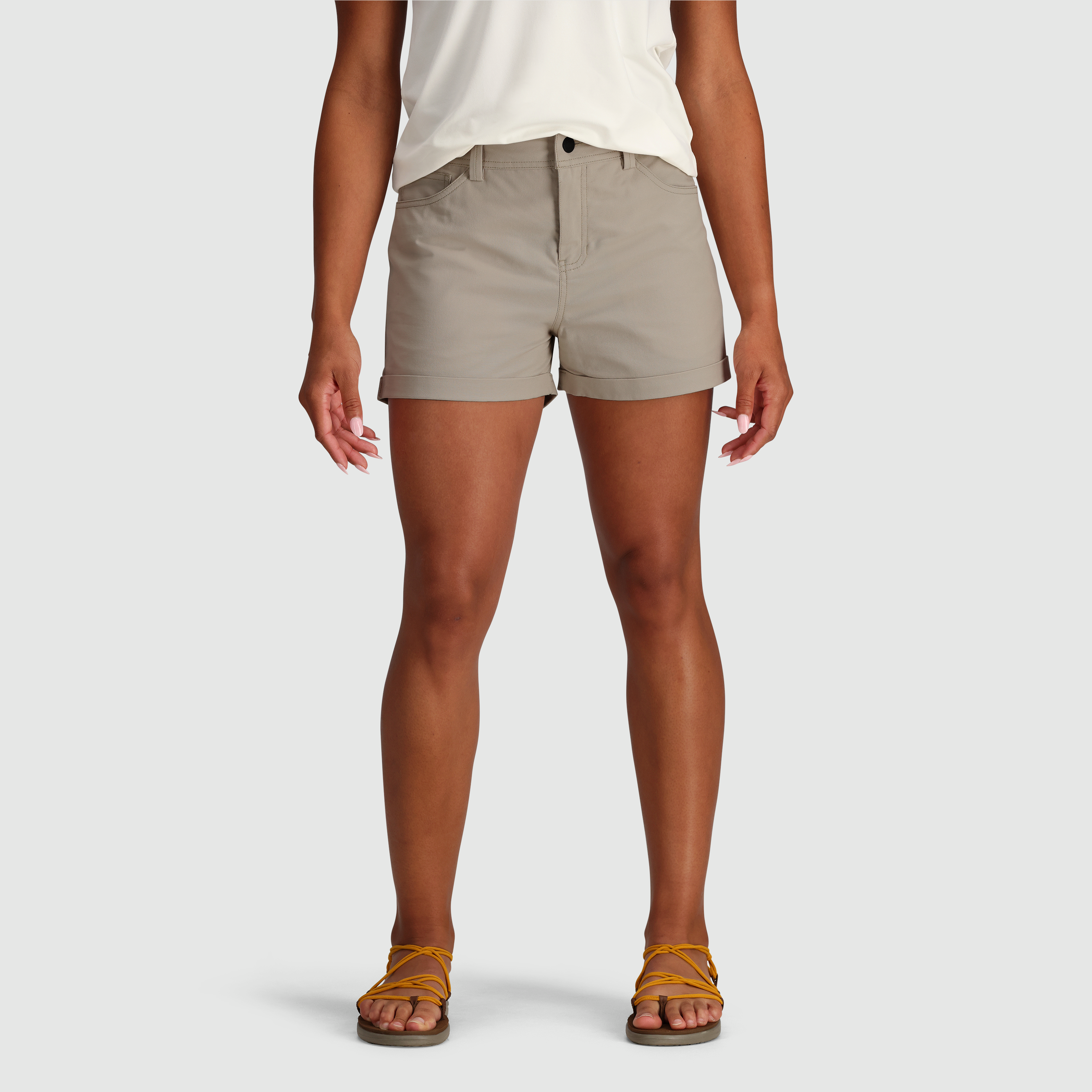 Women's Casual Canvas Shorts - Comfortable High Waist Summer Shorts for Women | Perfect for Beach, Travel & Outdoor Activities