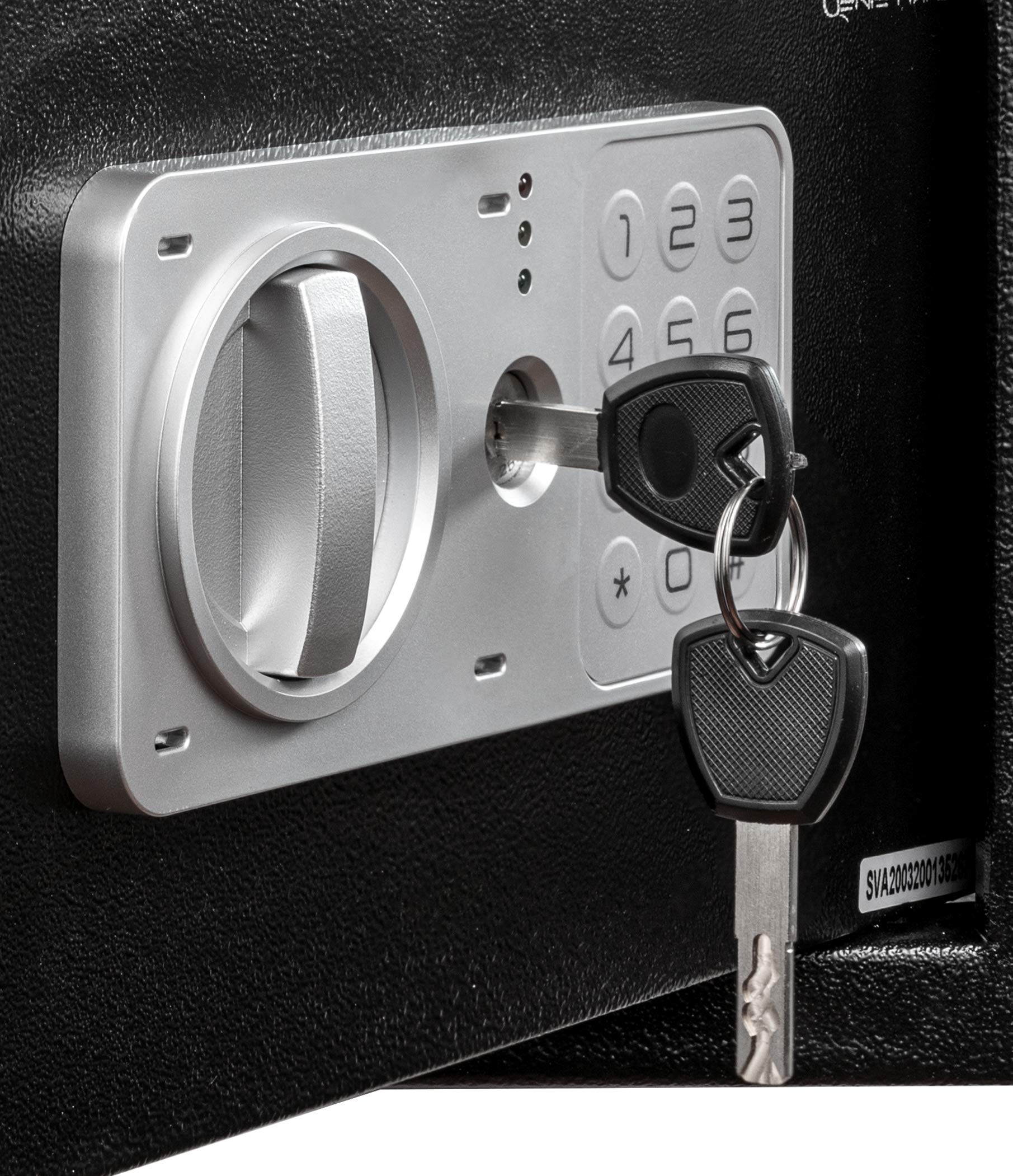 Genie Hand Time Lock Safe with Countdown Timer - B-Class Security Lock & Anti-Bounce Technology - Perfect for Home, Office, and Retail Security