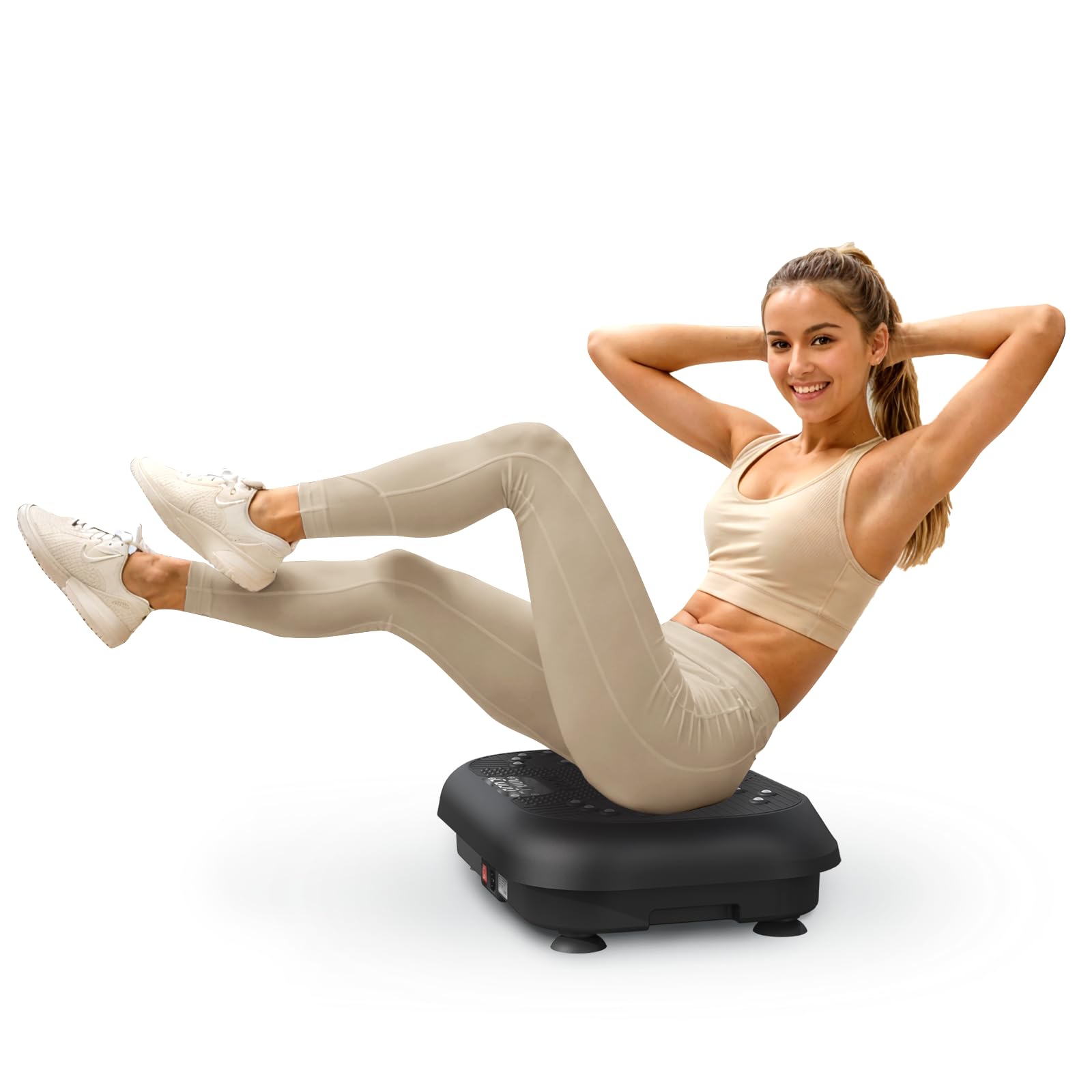 Vibration Plate Exercise Machine for Home Gym - Full Body Workout Equipment for Women & Men | Power Shaping, Lymphatic Drainage & Fitness Training | Compact Vibrating Platform for Weight Loss & Muscle Toning | Perfect for Small Spaces & Home Workouts