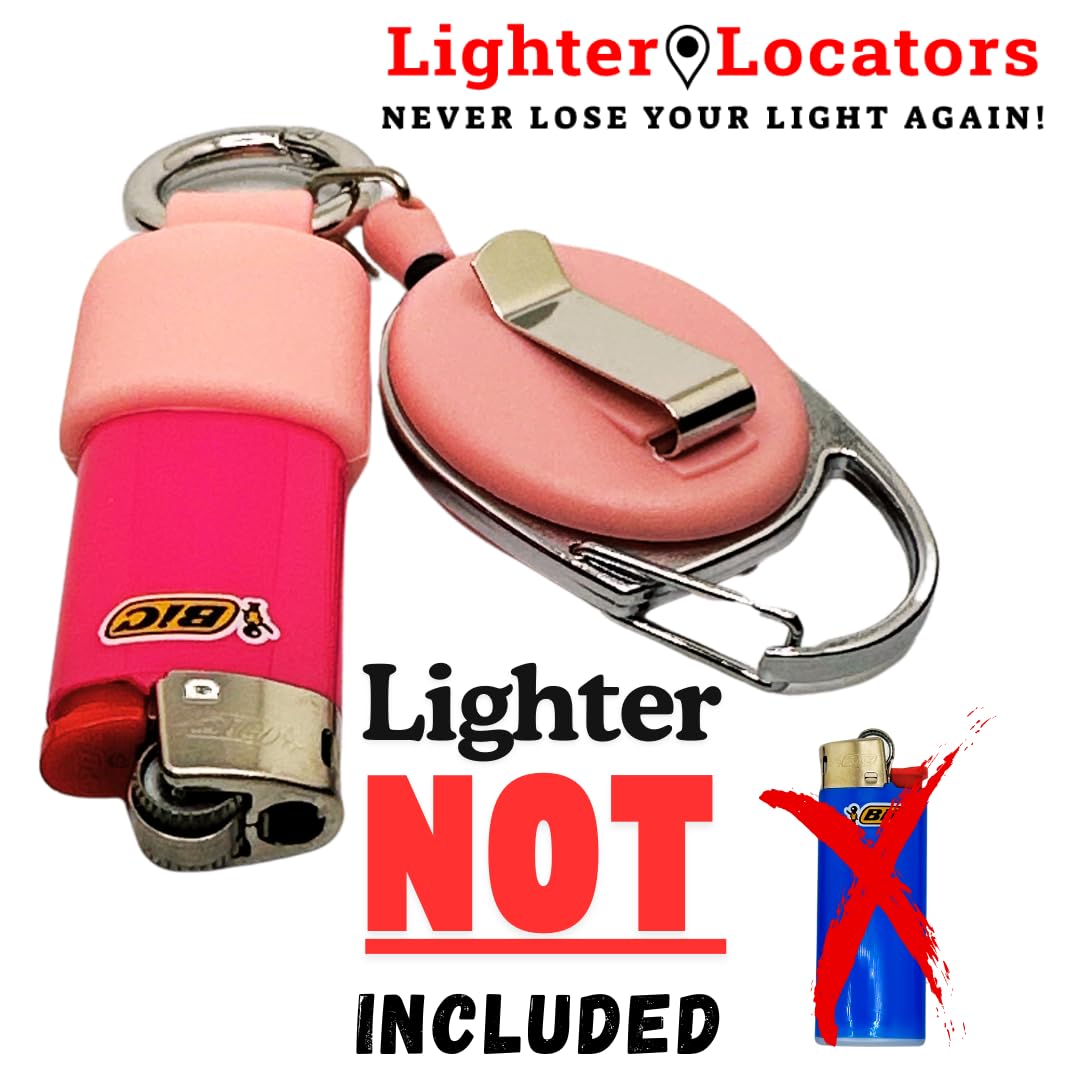 Mini BIC Lighter Holder Keychain - 10 Colors for J5 Lighters | Camping & Outdoor Use