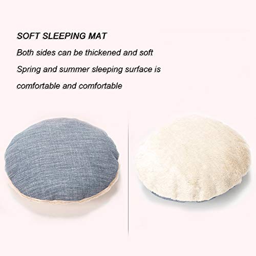 Soft & Washable Pet Bed for Dogs & Cats - Four Seasons Universal Cooling Mat, Semi-Closed Kennel & Villa Style House - Perfect for Indoor Sleeping, Lounging & Travel (Blue)