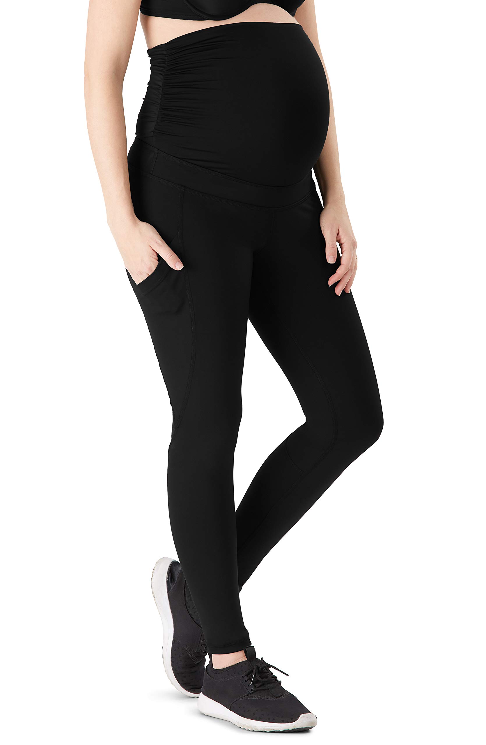 Belly Bandit ActiveSupport Power Leggings for Women - High Waist Yoga Pants, Postpartum & Maternity Support, Black, X-Large - Perfect for Workout, Running & Everyday Comfort