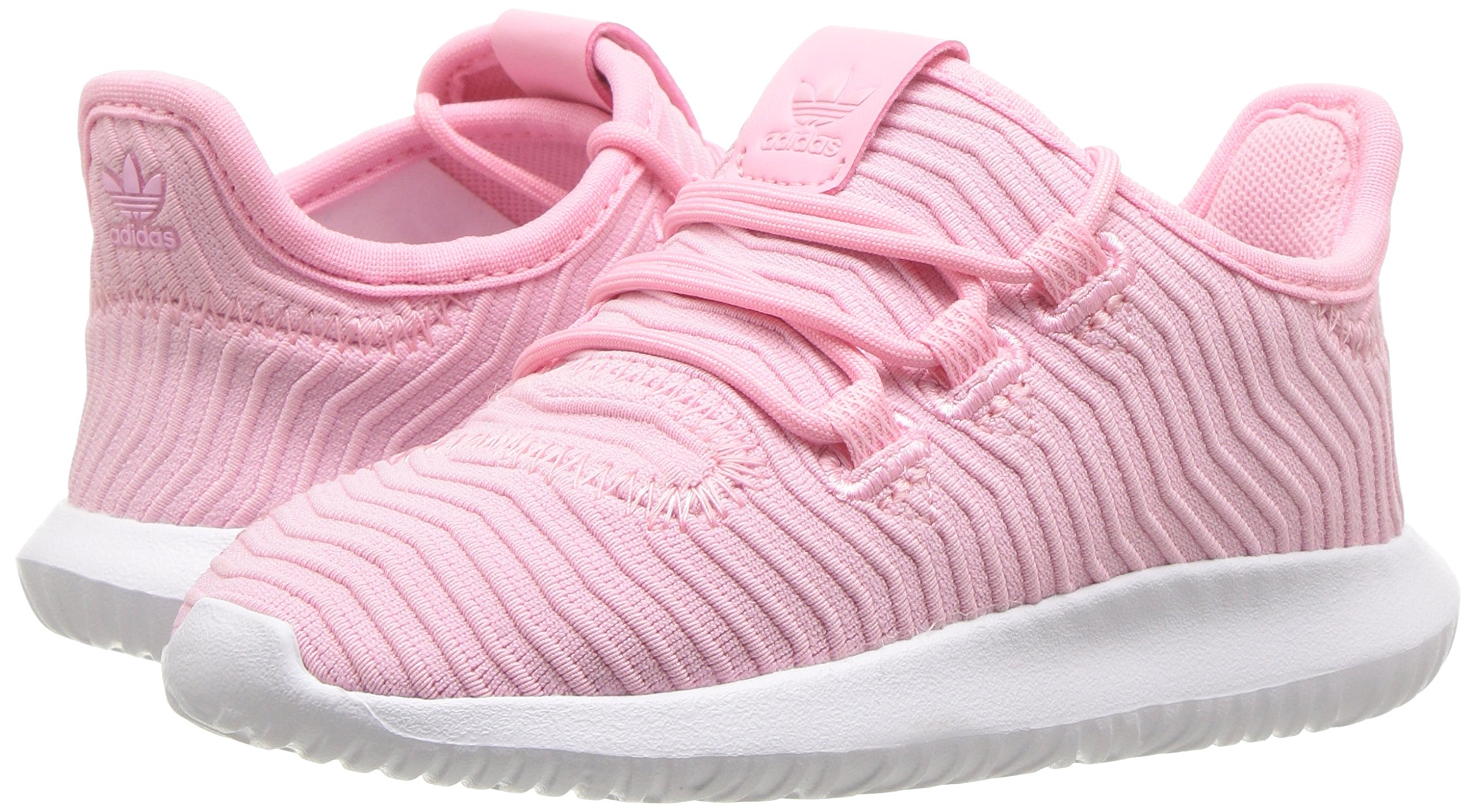 Adidas Originals Unisex Kids Tubular Shadow Running Shoes - Light Pink/White | Comfortable Sneakers for Boys & Girls | Perfect for School, Sports & Casual Wear | Size 3.5 M US Big Kid
