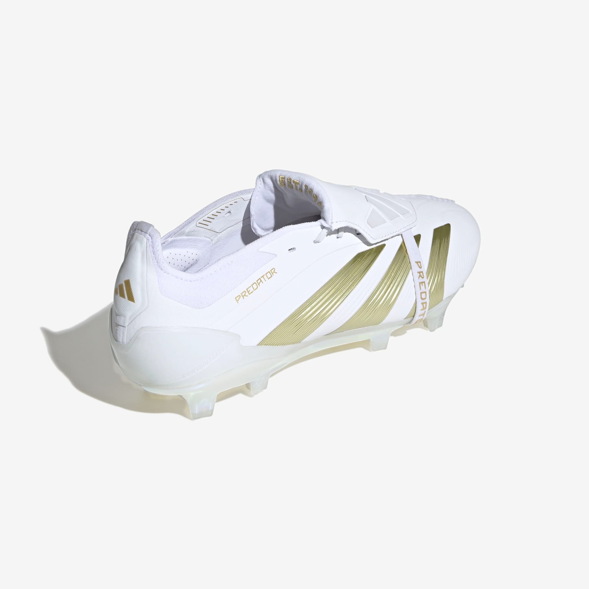 Adidas Predator Elite Fold Over Tongue Soccer Cleats - Lightweight Football Shoes for Men with Enhanced Grip | Perfect for Turf, Grass & Indoor Matches