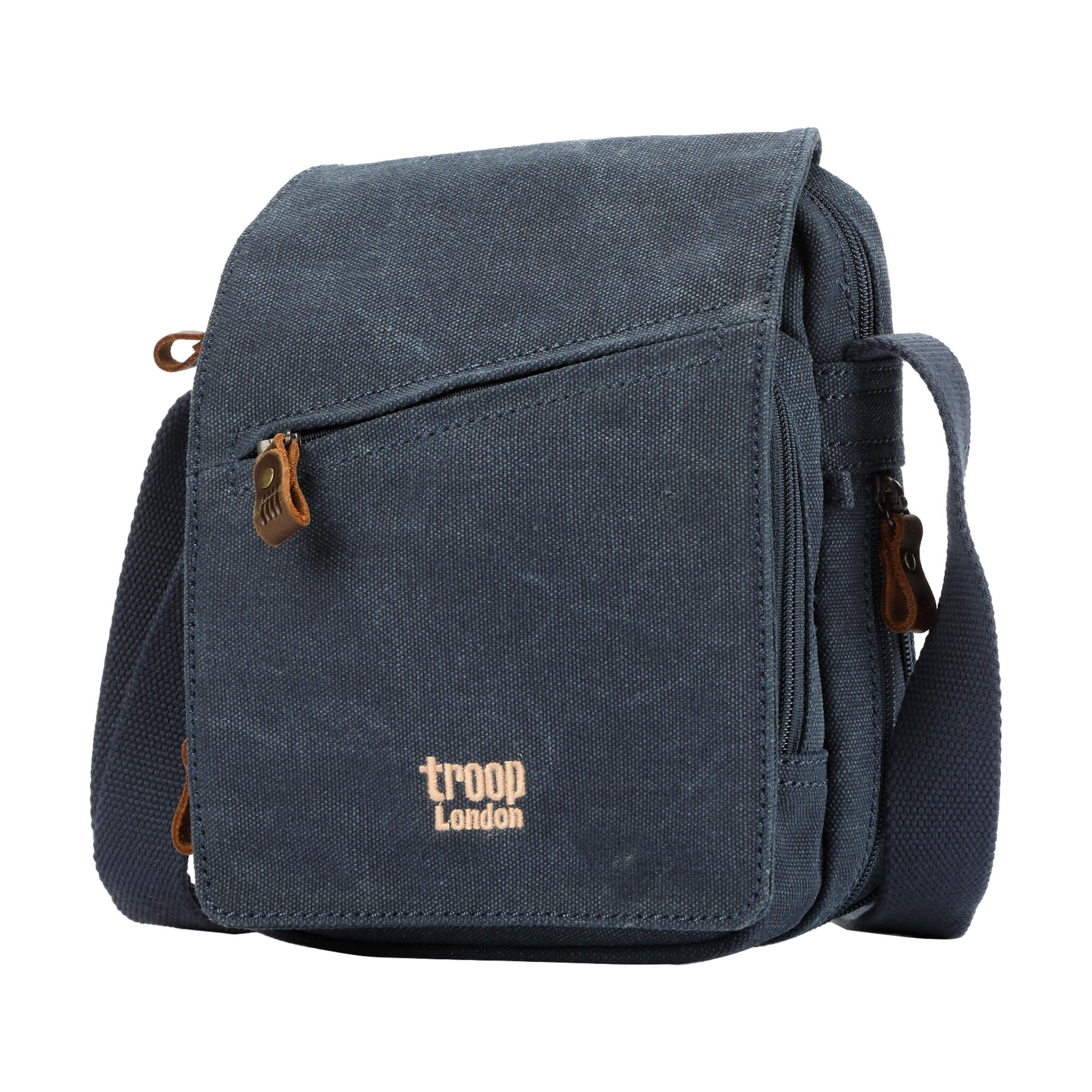 TRP0239 Troop London Classic Canvas Crossbody Bag - Stylish & Durable for Travel, Work & Everyday Use