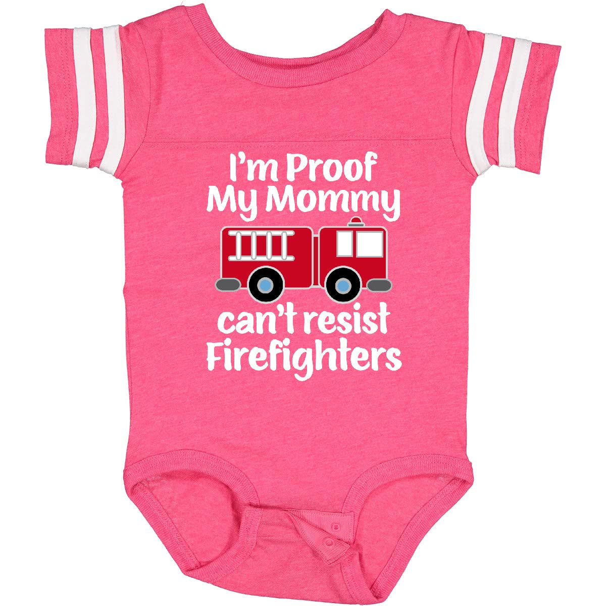 Inktastic Firefighter Daddy Baby Fireman Bodysuit - Cute Infant Onesie for Firefighter Families, Baby Showers & Fire Department Events