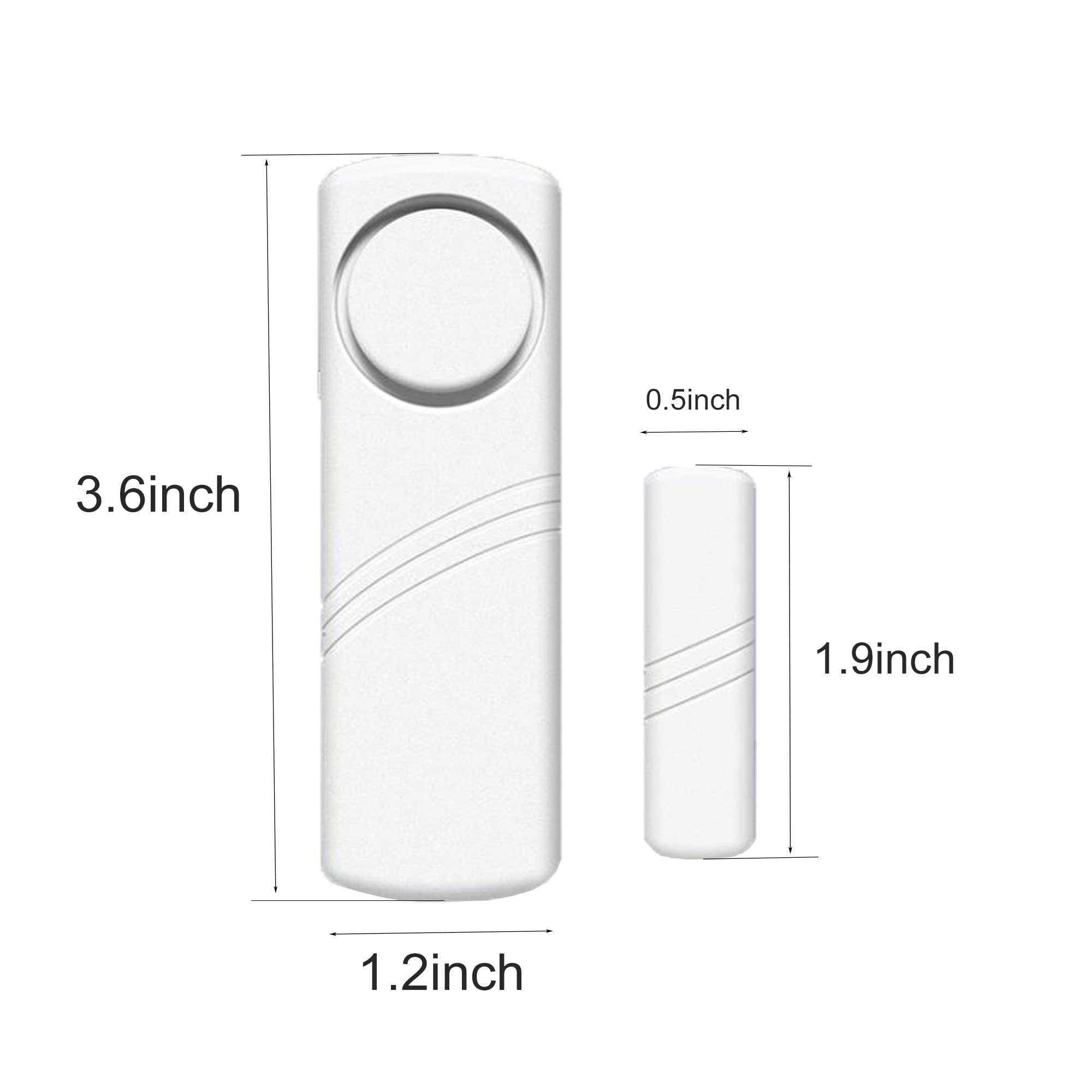 Home Security Door & Window Alarm Sensor - 3 Pack for Child Safety, Toddler Protection & Swimming Pool Security | Wireless Entry Alert System for Enhanced Safety