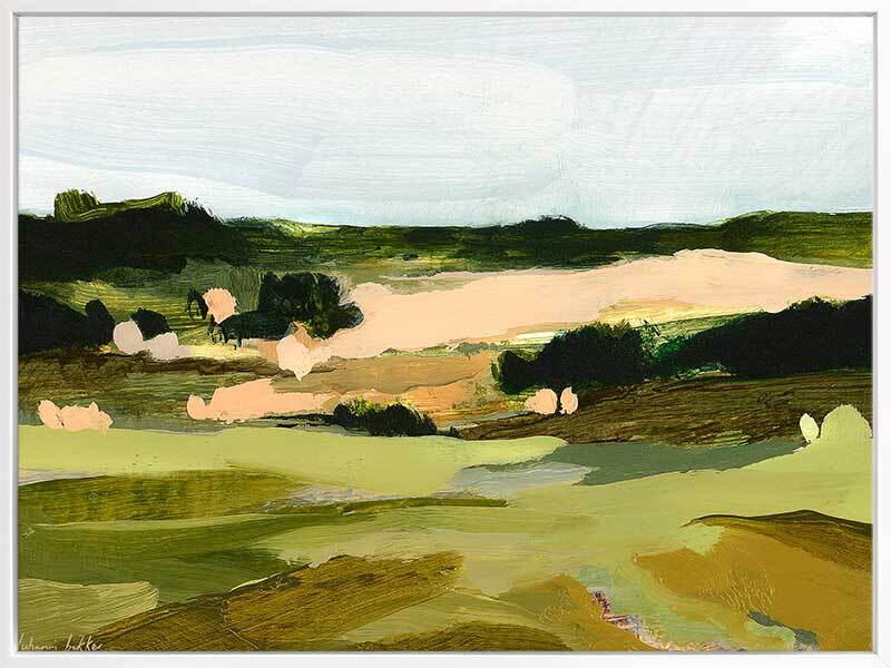 Fields of Green Canvas Art Print - Nature Landscape Wall Decor for Living Room, Bedroom & Office - Perfect for Home & Office Decor