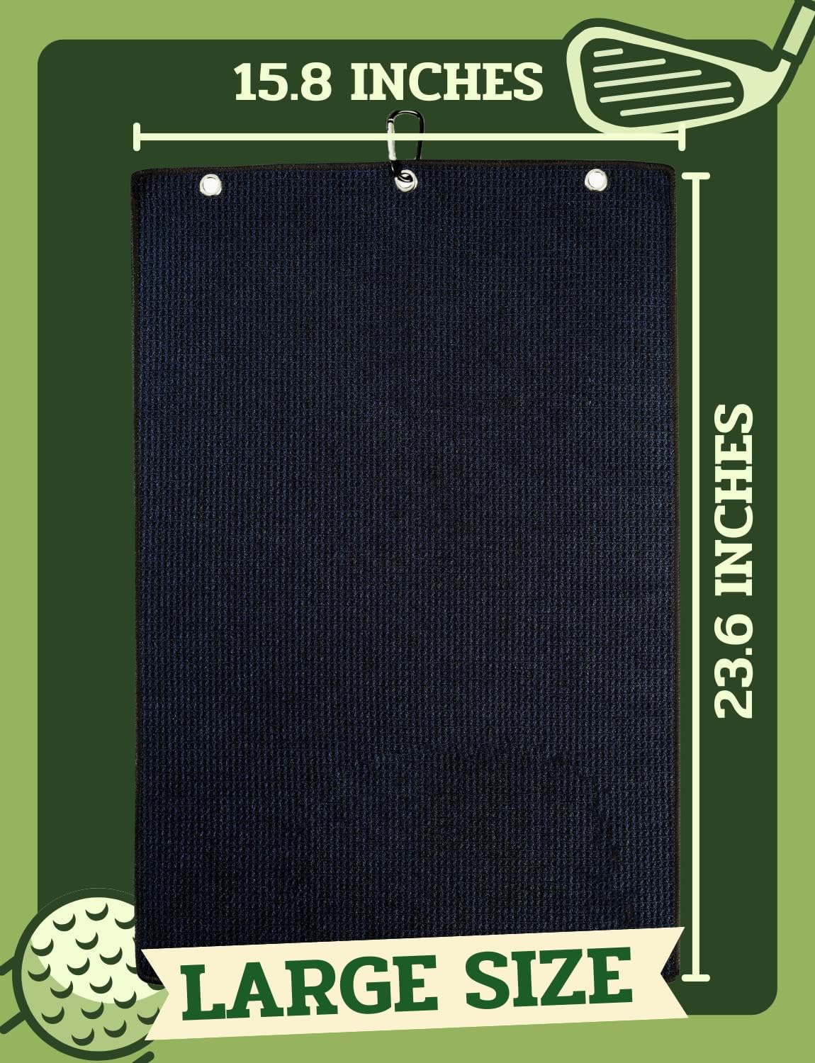 Personalized Monogrammed Golf Towel - 16