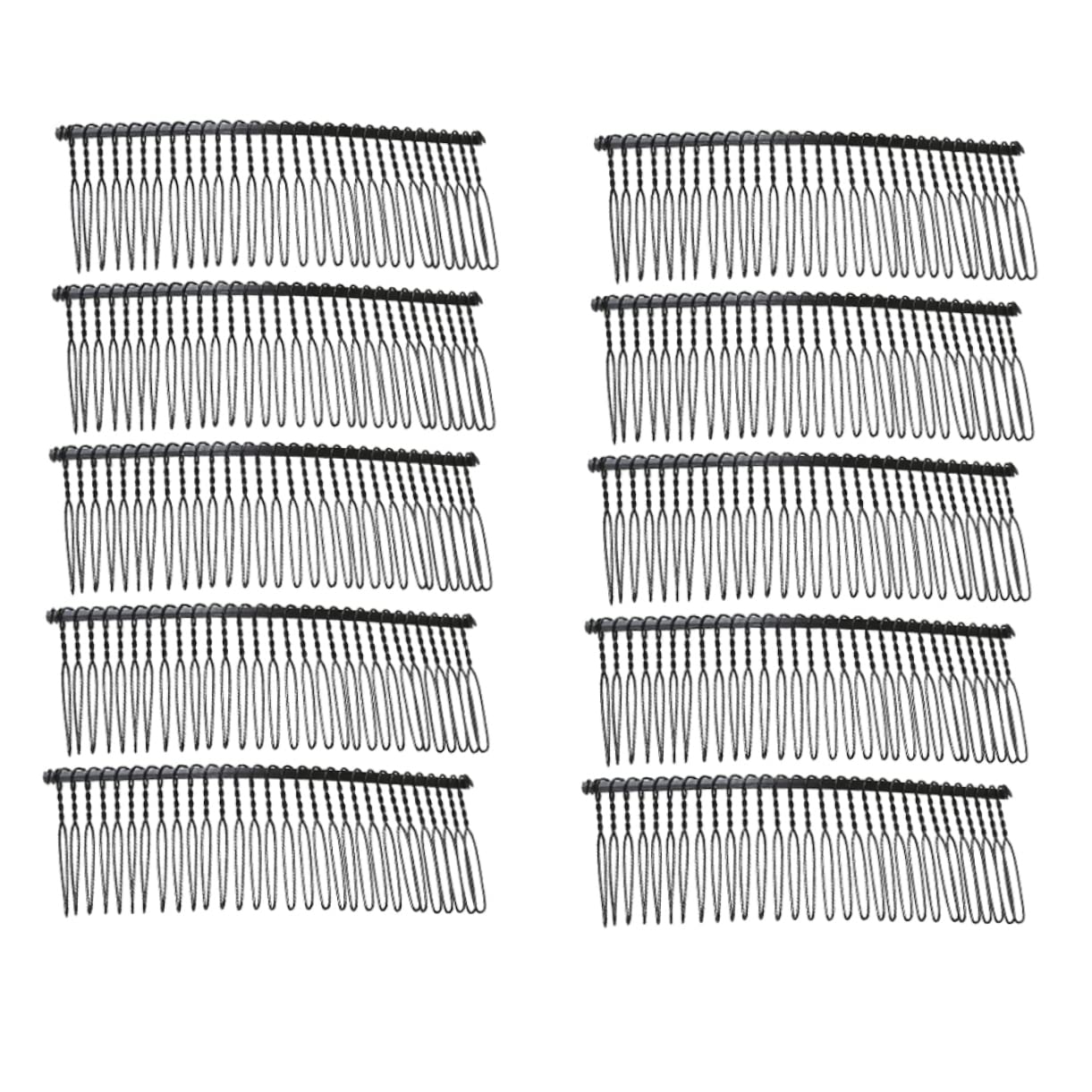 FOMIYES 10pcs Wedding Hair Combs for Women - Metal Bridal Hair Clips with Veil, Hair Side Combs & Teeth Comb - Perfect for Brides, Prom, Formal Events & Special Occasions