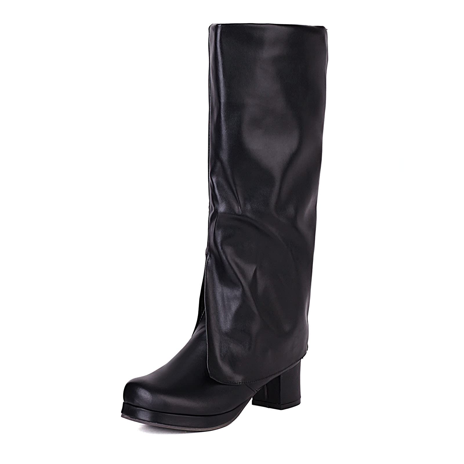 MeiLuSi Women's Knee High Boots - Fashionable Side Zipper Glitter Winter Boots for Women | Perfect for Party, Night Out & Winter Fashion