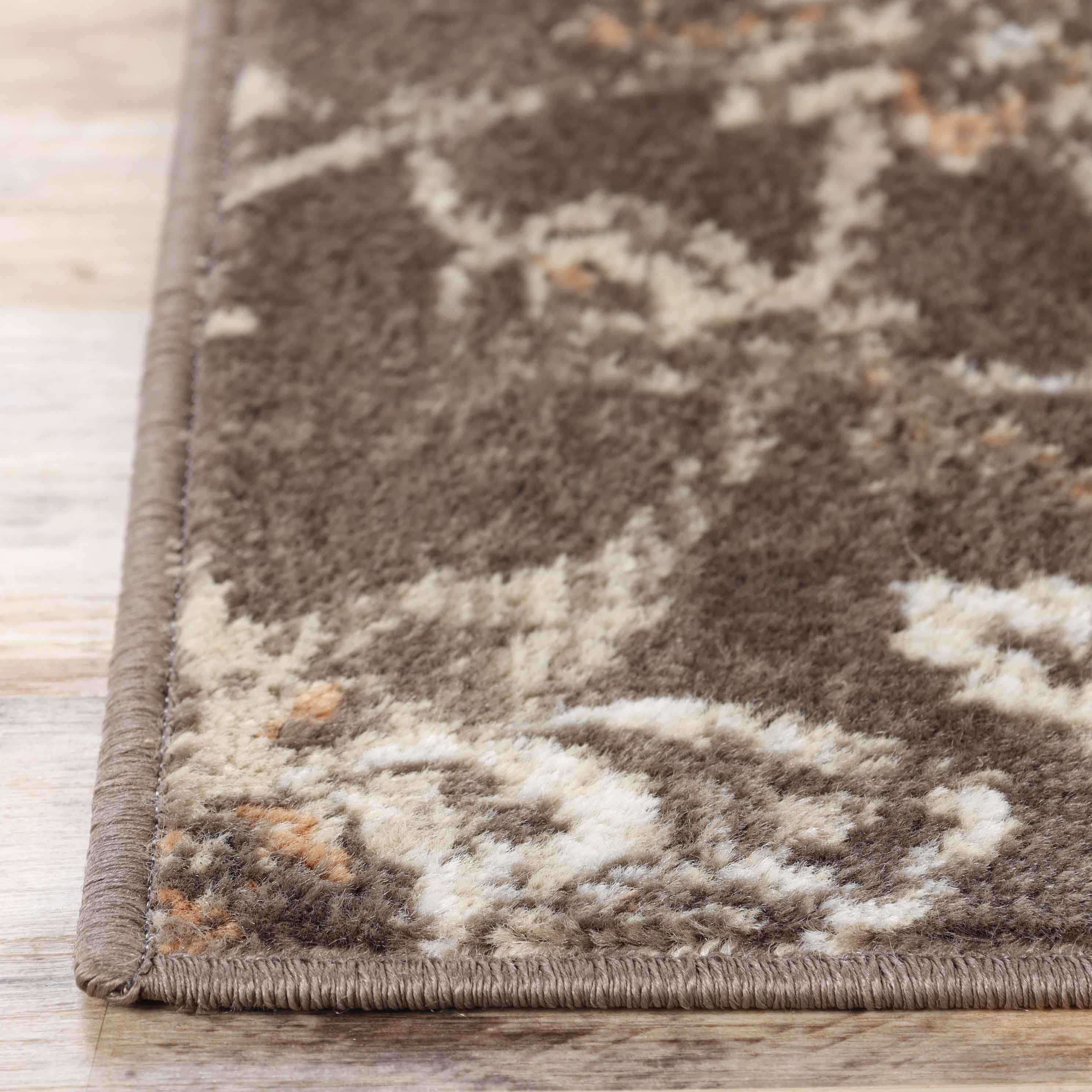 Jacobean Floral Modern Farmhouse Indoor Area Rugs & Runner Rugs - Soft Non-Slip Living Room Bedroom Decor for Cozy Home