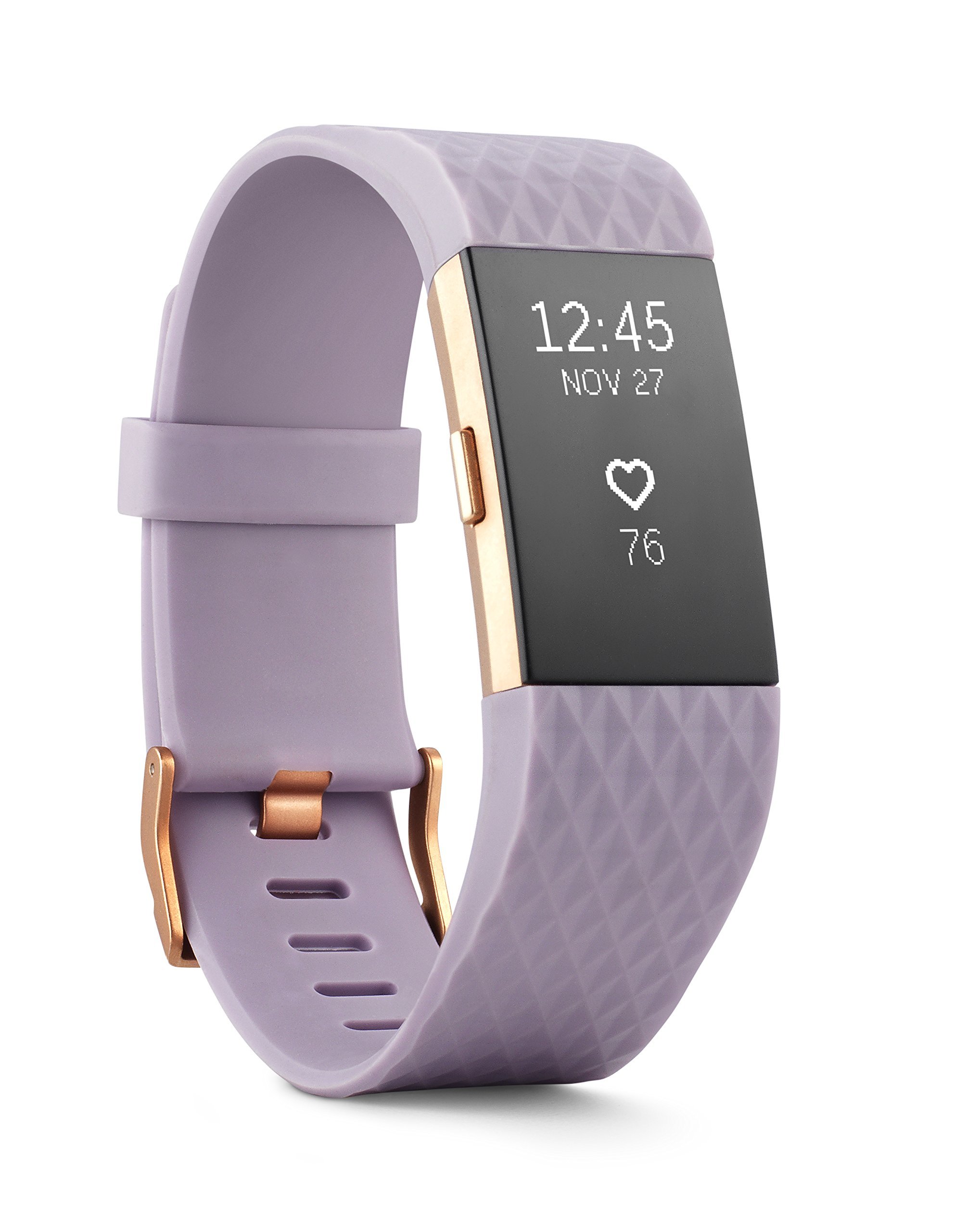 Fitbit Charge 2 Heart Rate & Fitness Tracker - Refurbished Smart Watch for Running, Swimming & Sleep Tracking | Waterproof Activity Band for Men & Women