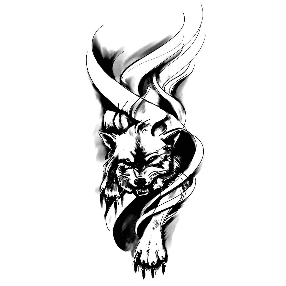 Voorkoms® Fox Temporary Tattoos for Men & Women - Waterproof, Long-Lasting Fake Body Art - Perfect for Parties, Halloween, Cosplay & Festivals