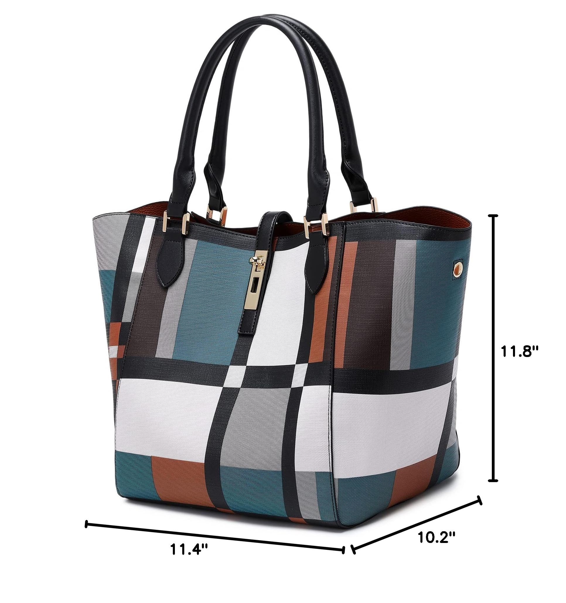 SQLP Large Work Tote Bag for Women - Stylish Designer Purse & Spacious Handbag, Big Bucket Bag for Office, Travel & Everyday Use | Durable Crossbody Shoulder Bag for Professional & Casual Outings