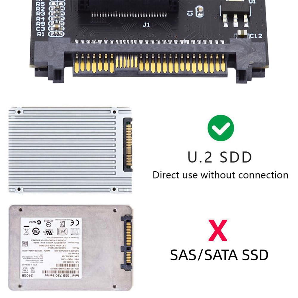 Upgrade Storage SSD Adapter - U.2 SFF-8639 to NVMe Ruler 1U GEN-Z EDSFF 2C 8X Converter for Short SSD PM983 E1.L Carrier - High-Speed Data Transfer for Servers & Data Centers
