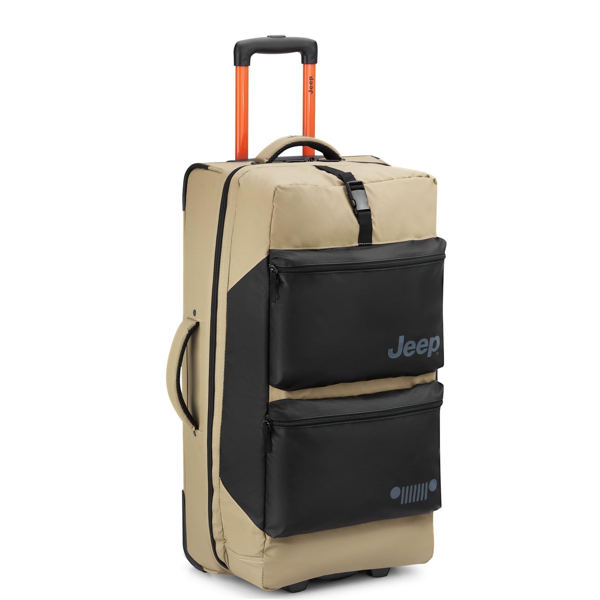 Delsey Jeep JS006B 27-Inch Rolling Duffel Bag - Water-Resistant Expandable Luggage for Travel, Gym & Outdoor Adventures