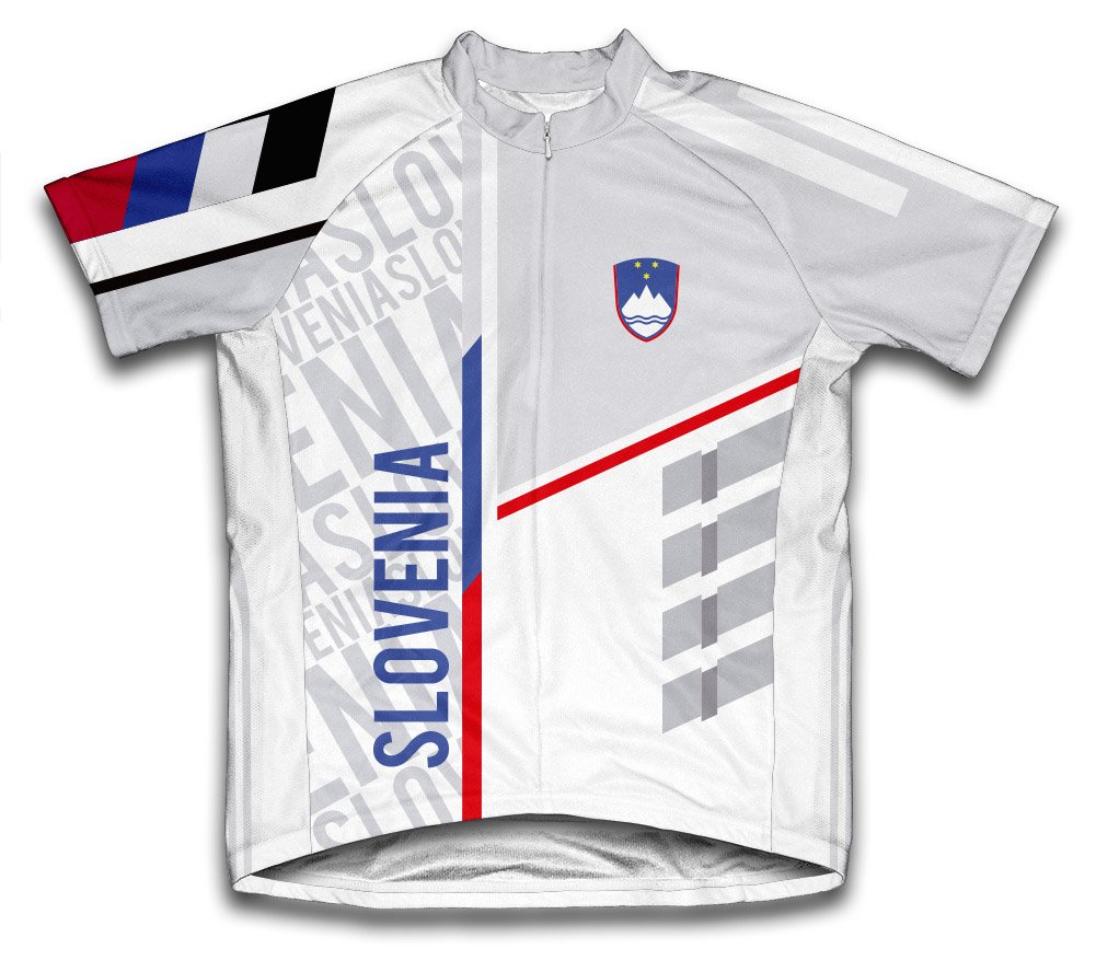 ScudoPro Slovenia Women's Short Sleeve Cycling Jersey - Breathable & Moisture Wicking Bike Shirt for Road & Mountain Biking