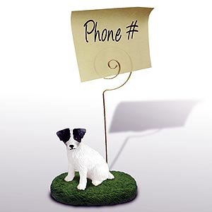 Jack Russell Terrier Note Holder (Rough Coat) - Cute Dog-Themed Office Desk Organizer for Bills, Memos & Photos - Perfect Gift for Pet Lovers & Home Office Decor