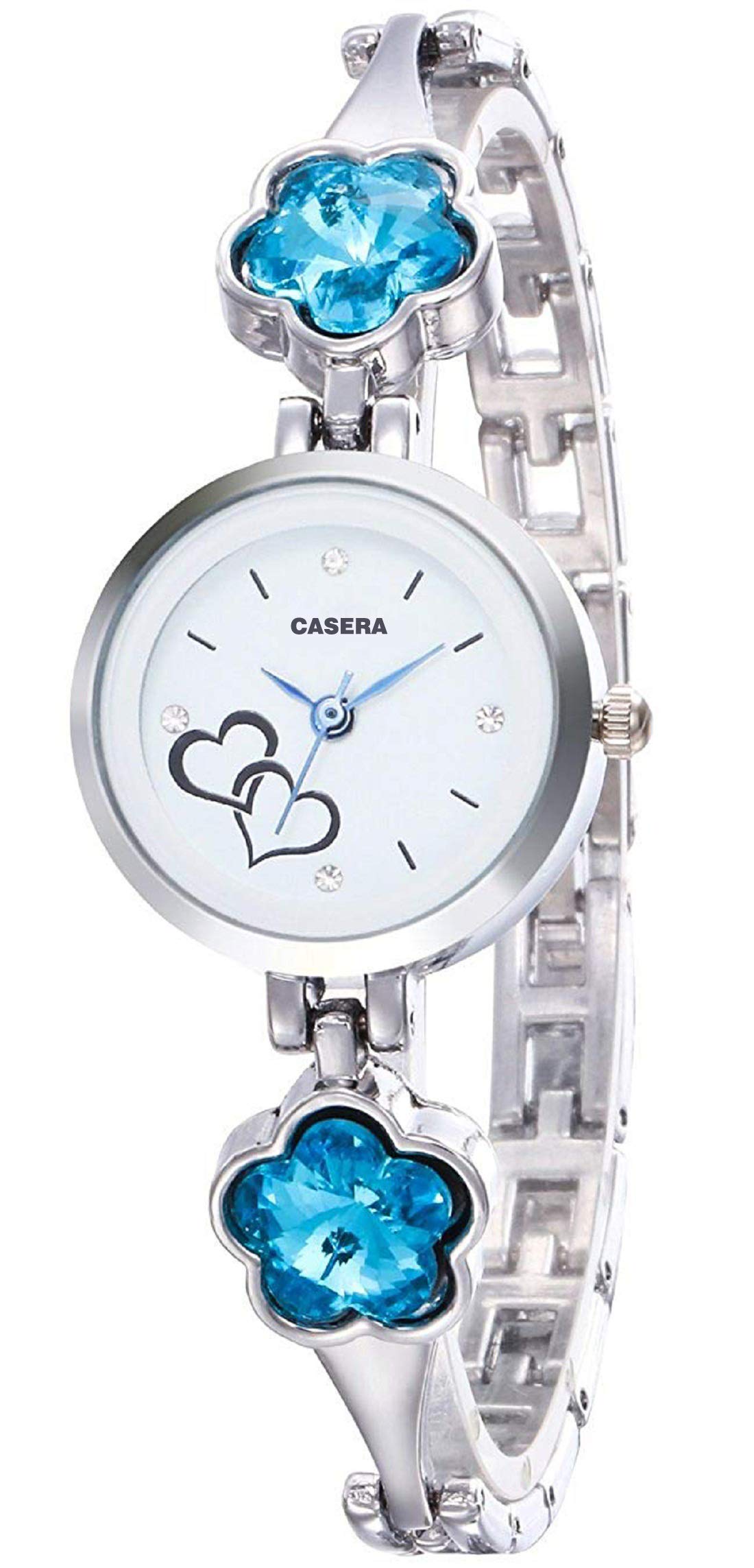 Casera Silver Analog Casual Wrist Watch for Women & Girls - Stylish Everyday Wear for School, Office & Casual Outings