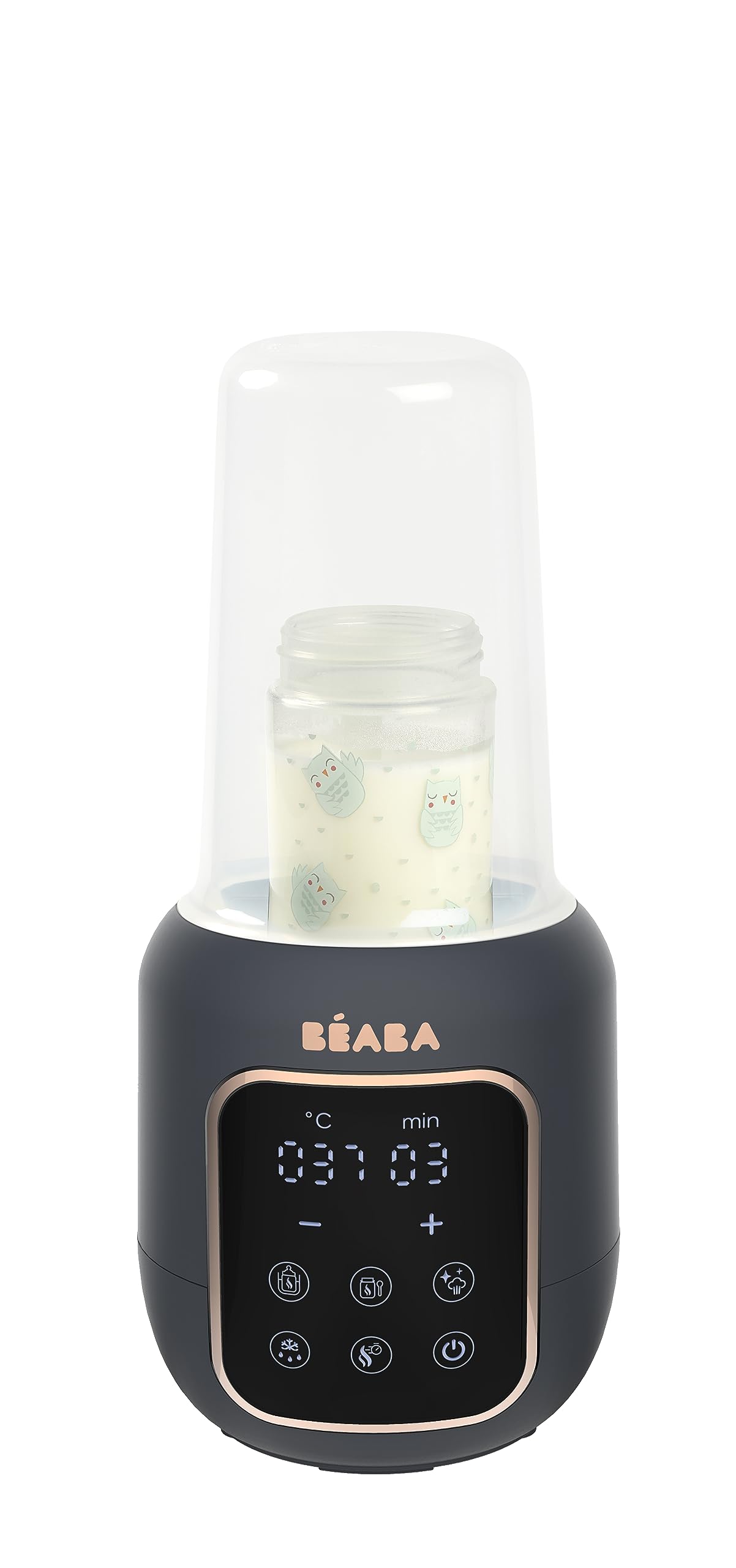 BEABA 5-in-1 Digital Baby Bottle Warmer & Food Warmer - Safe Breastmilk & Formula Heating for Infants | Perfect for Night Feedings, Daycare & Travel Use