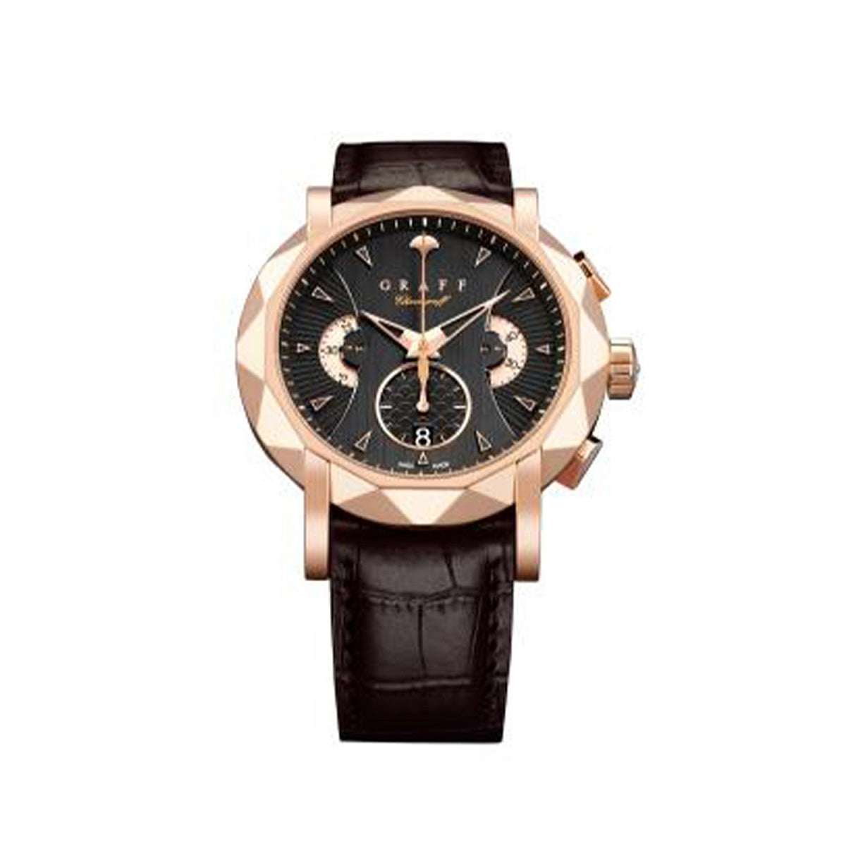 Graff Sport ChronoGraff 18K Rose Gold Men's Luxury Chronograph Watch - Perfect for Business, Formal Events & Collectors