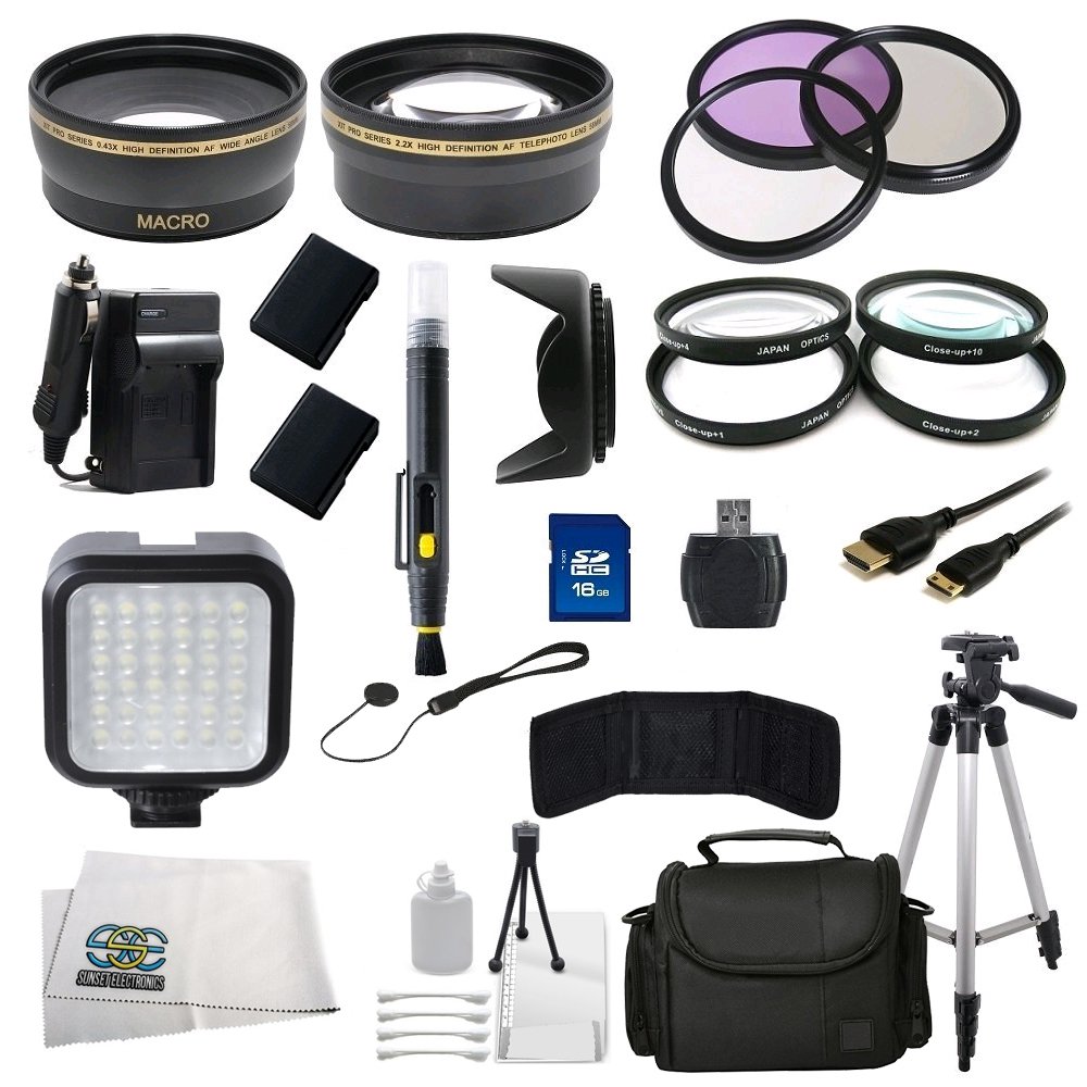 52mm Filter Accessory Kit for Nikon D3100 D3200 D3300 D3400 D5100 D5200 D5300 D5500 D5600 Df DSLR Cameras - Includes Lens Cap, Hood & Cleaning Tools - Perfect for Outdoor Photography & Travel
