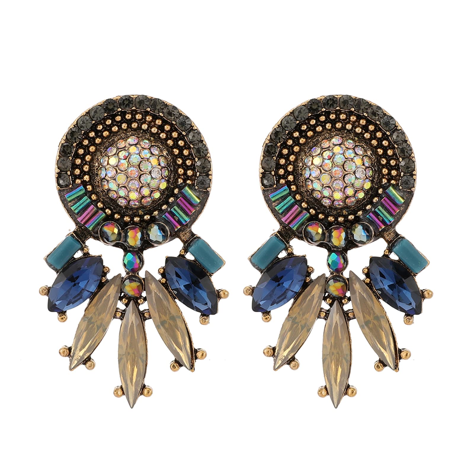 Hypoallergenic Crystal Stud Earrings for Women - Fashionable & Cute Statement Jewelry - Perfect for Parties, Weddings & Daily Wear