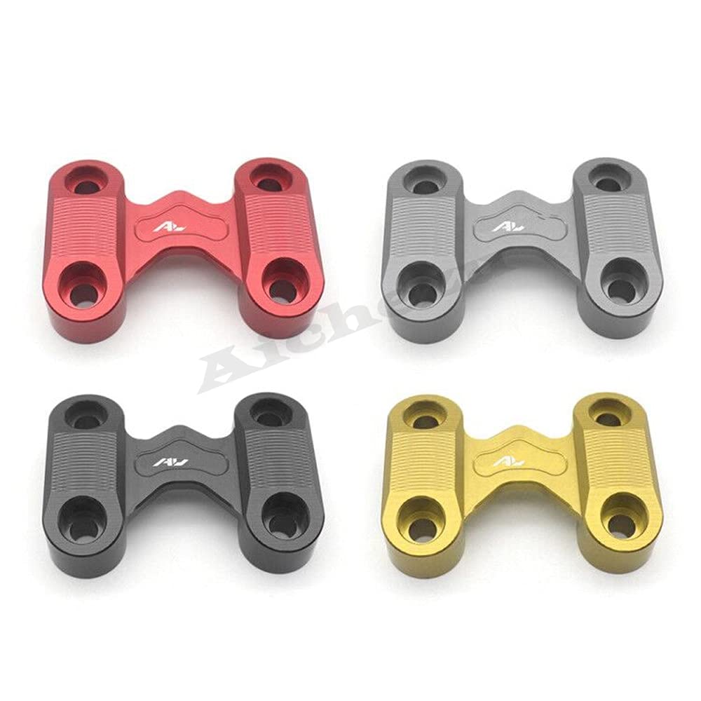 Red Motorcycle Handlebar Top Cover - Modified Handle Bar Mount Clamp for Honda ADV150 (2019-2020) | Durable & Stylish Upgrade for Adventure Riding & City Commuting