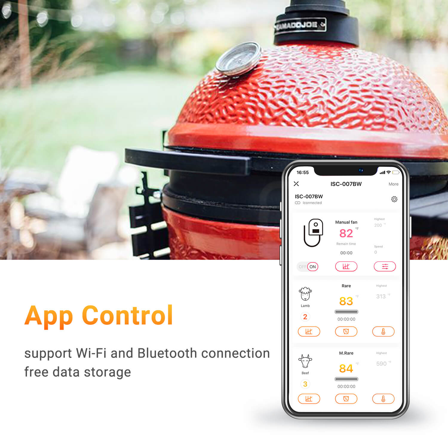 Premium BBQ Smoker Temperature Control Fan Kit - ISC 007BW - Perfect for Pellet Grills, Offset Smokers & Kamado Style Cookers - Achieve Perfect Low & Slow Smoking Results