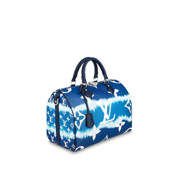 Authentic Louis Vuitton Escale Speedy Bandouliere 30 Handbag in Blue - Luxury Crossbody Bag for Women, Perfect for Travel, Work & Everyday Use
