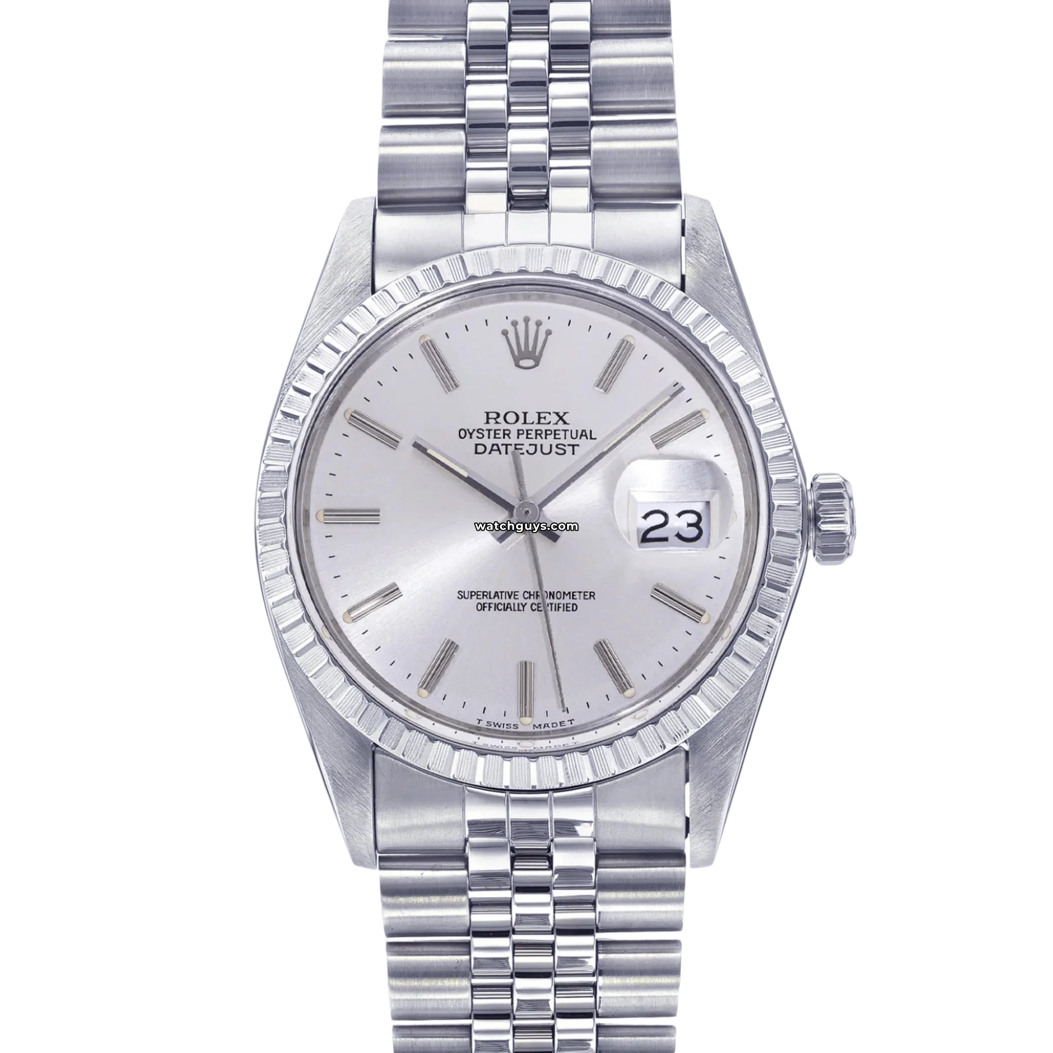 Rolex Datejust 16030 Men's Watch - Silver Jubilee Dial with Stainless Steel Jubilee Bracelet - Luxury Dress Watch for Business & Formal Occasions
