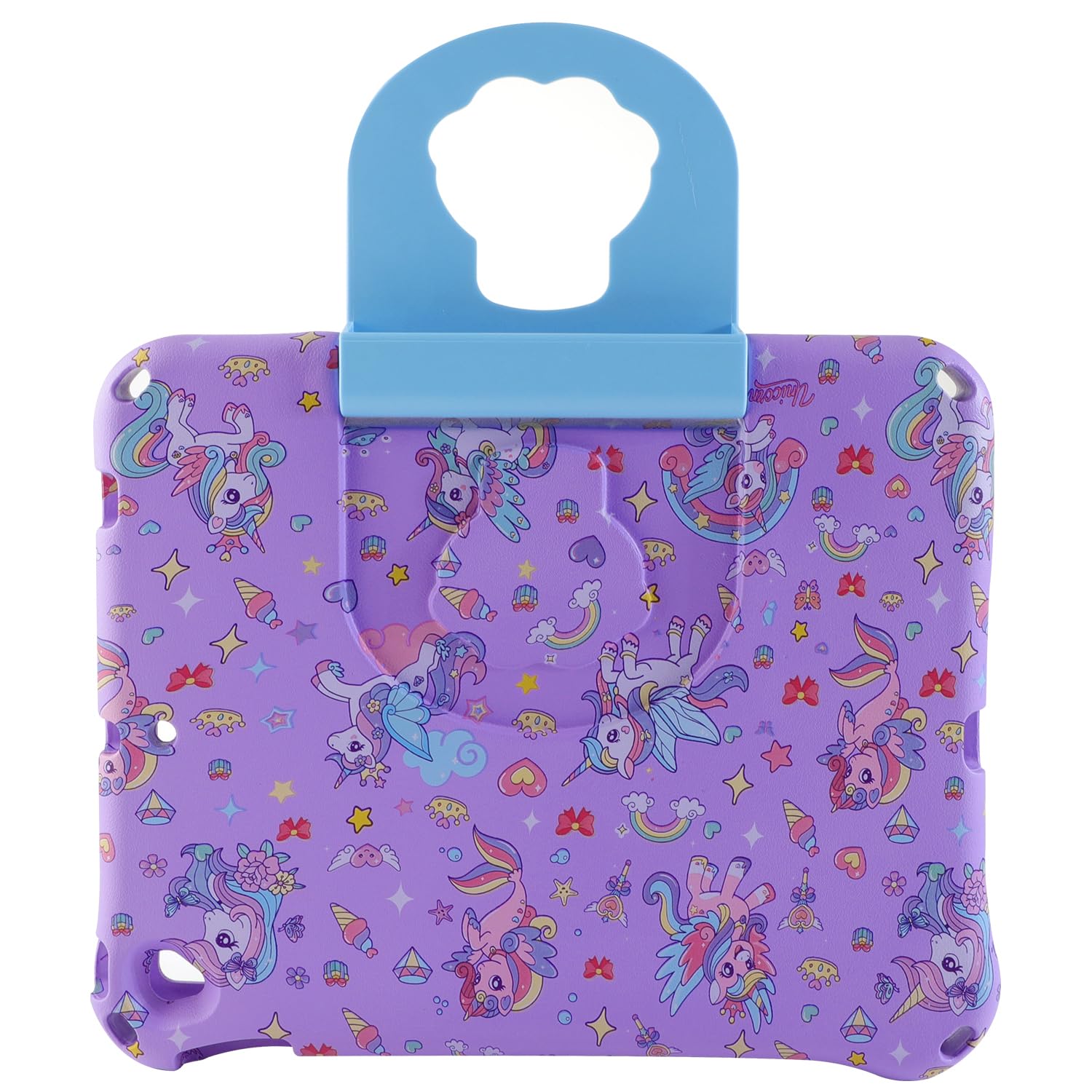Shockproof Kids iPad 10.2 Case for 7th/8th/9th Generation - Durable EVA Protective Cover with Handle Stand & Pencil Holder | Perfect for School, Travel & Home Use | Purple Boy Girl Protective iPad Case