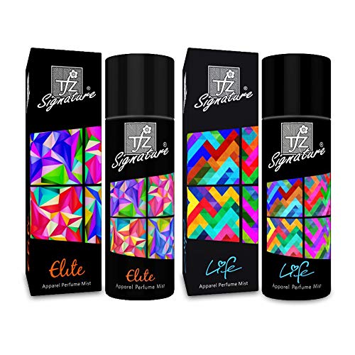 TFZ Gas-Free Apparel Perfume Combo - Elite & Life Scent Set for Clothes & Fabrics | Long-Lasting Freshness for Wardrobe, Gym Bags & Travel Luggage