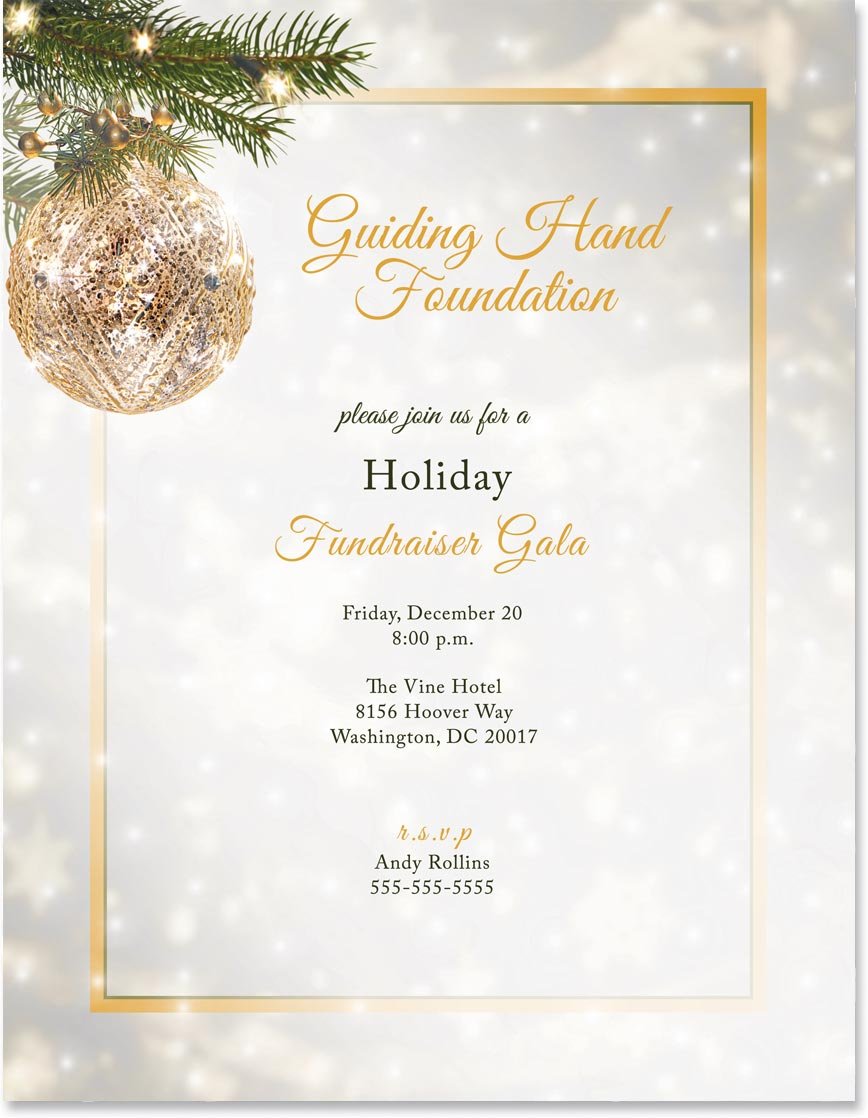 Golden Jeweled Ornament Christmas Holiday Stationery - Elegant Premium Writing Paper for Winter Letters, Invitations & Greeting Cards - 8.5 x 11 Decorative Border Paper, 100 Sheets - Perfect for Holiday Correspondence, Office Stationery & Festive Home Decor